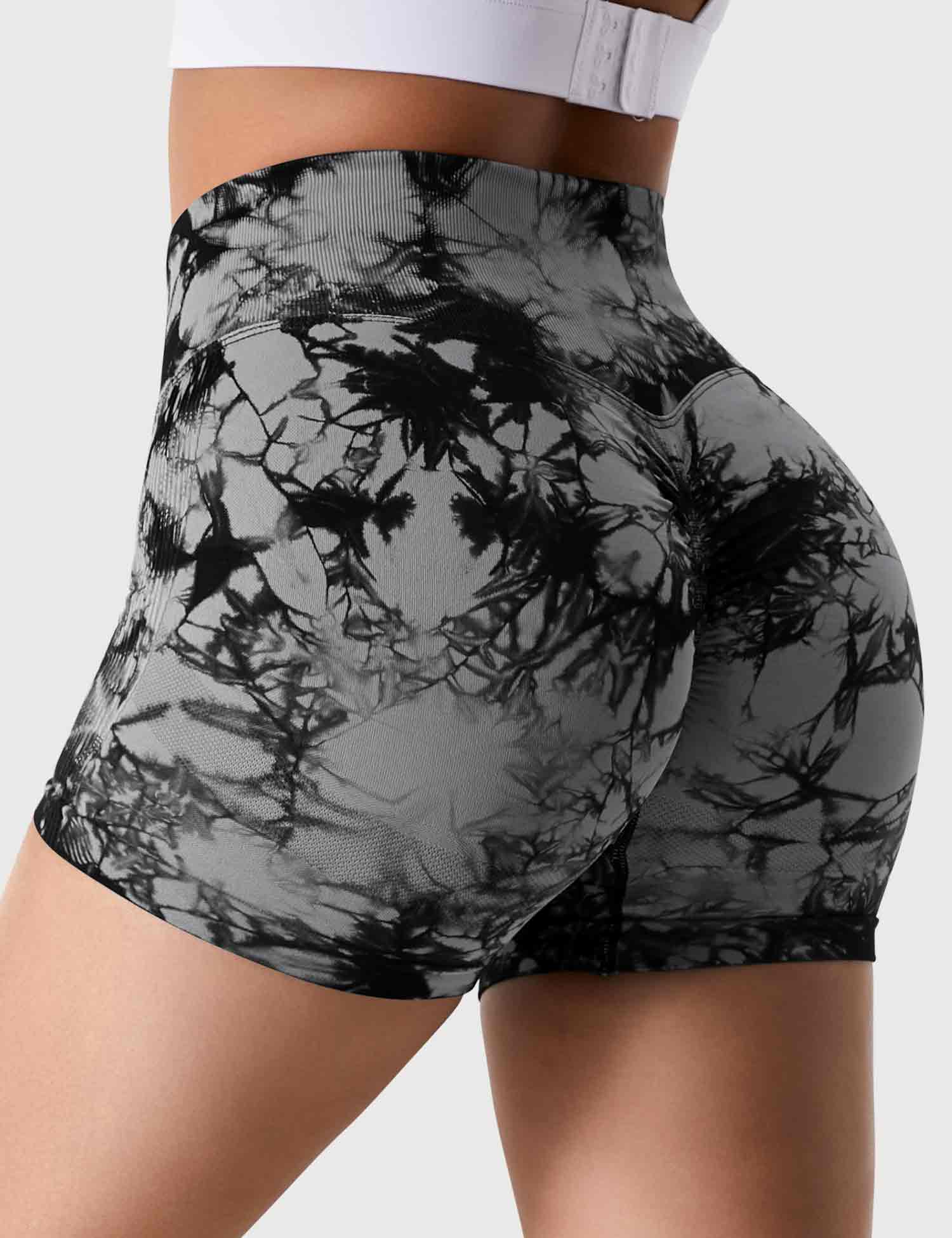 YGLEO 3.6"Professional Tie Dye Shorts