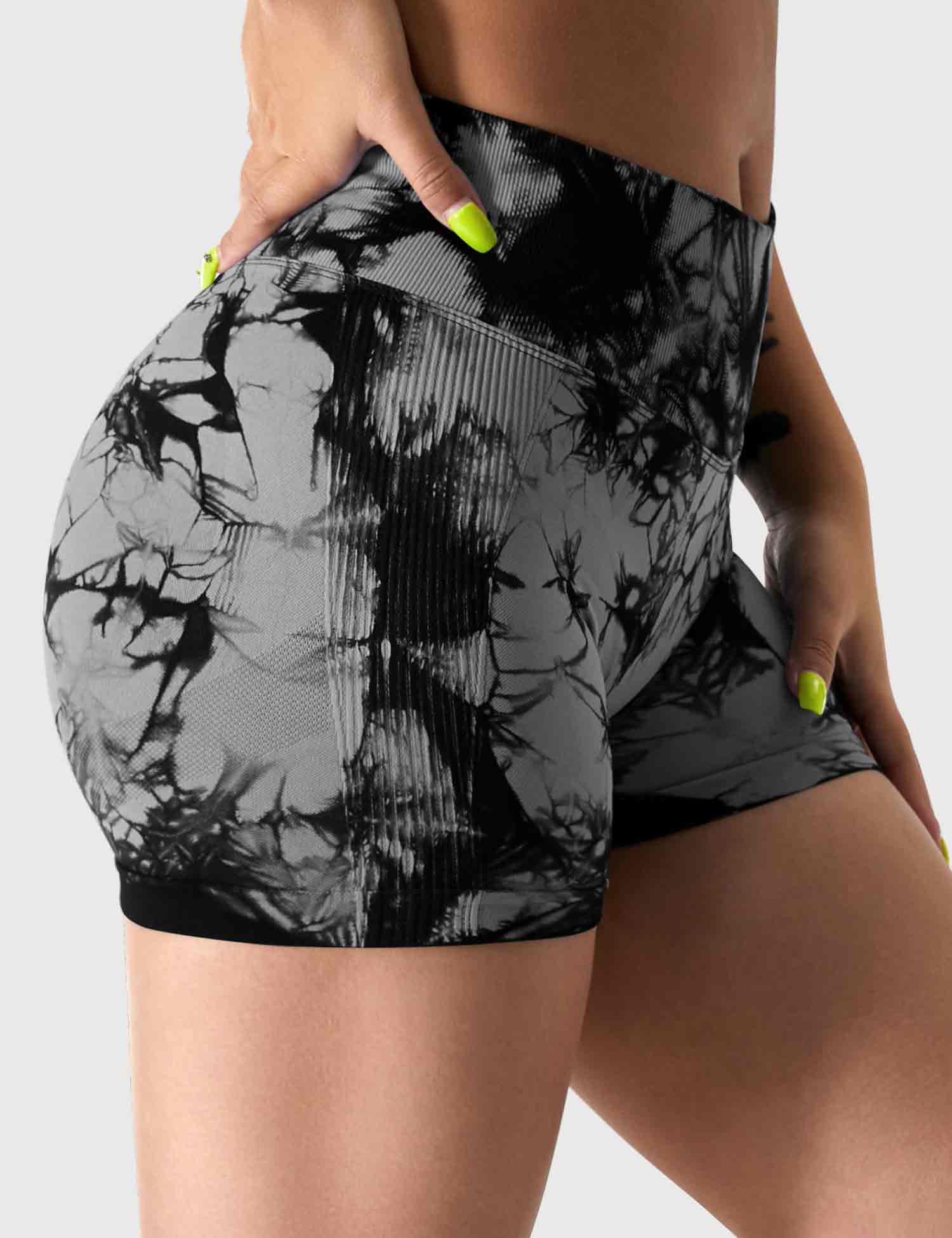 YGLEO 3.6"Professional Tie Dye Shorts