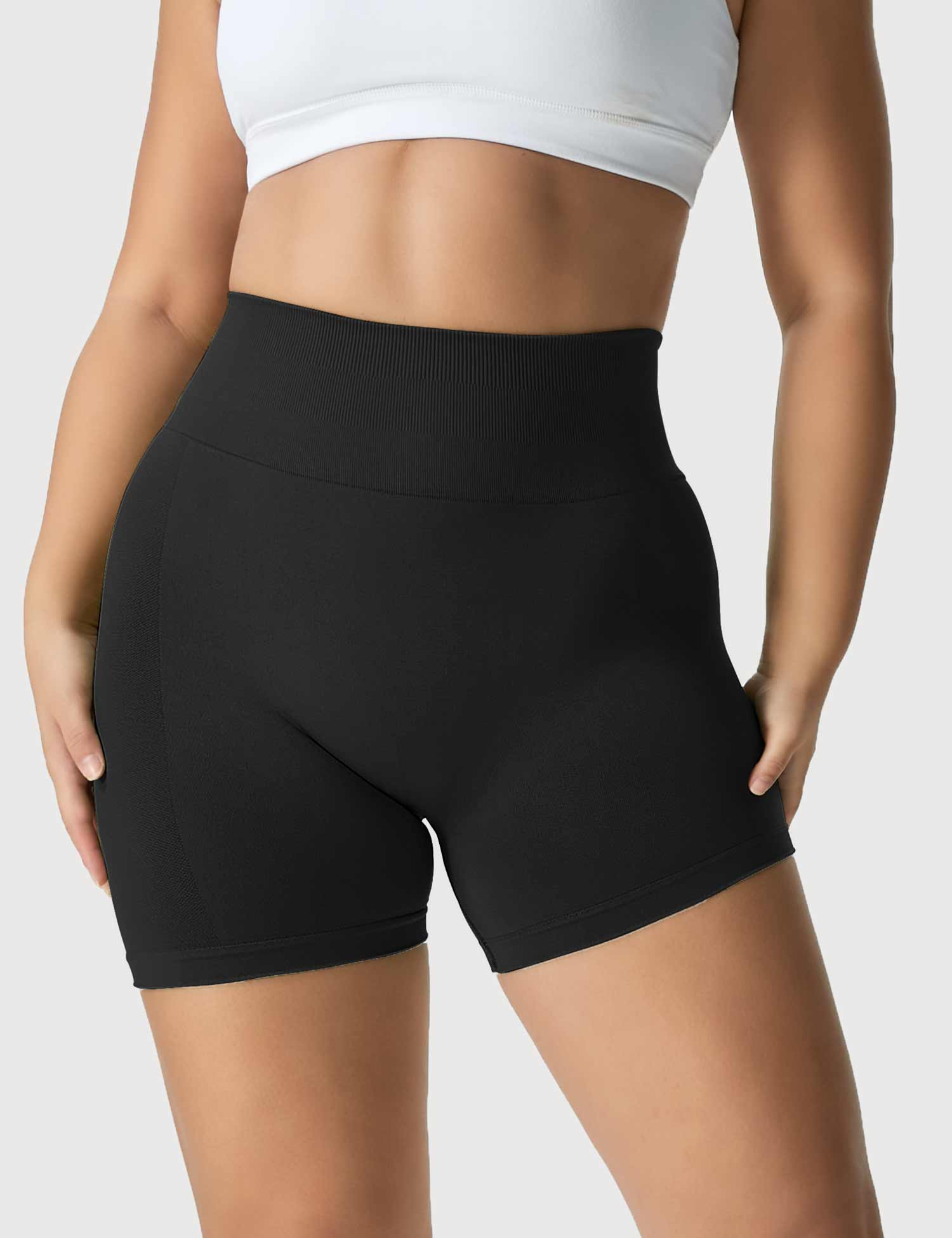 YGLEO Light Color Amplify Seamless Shorts