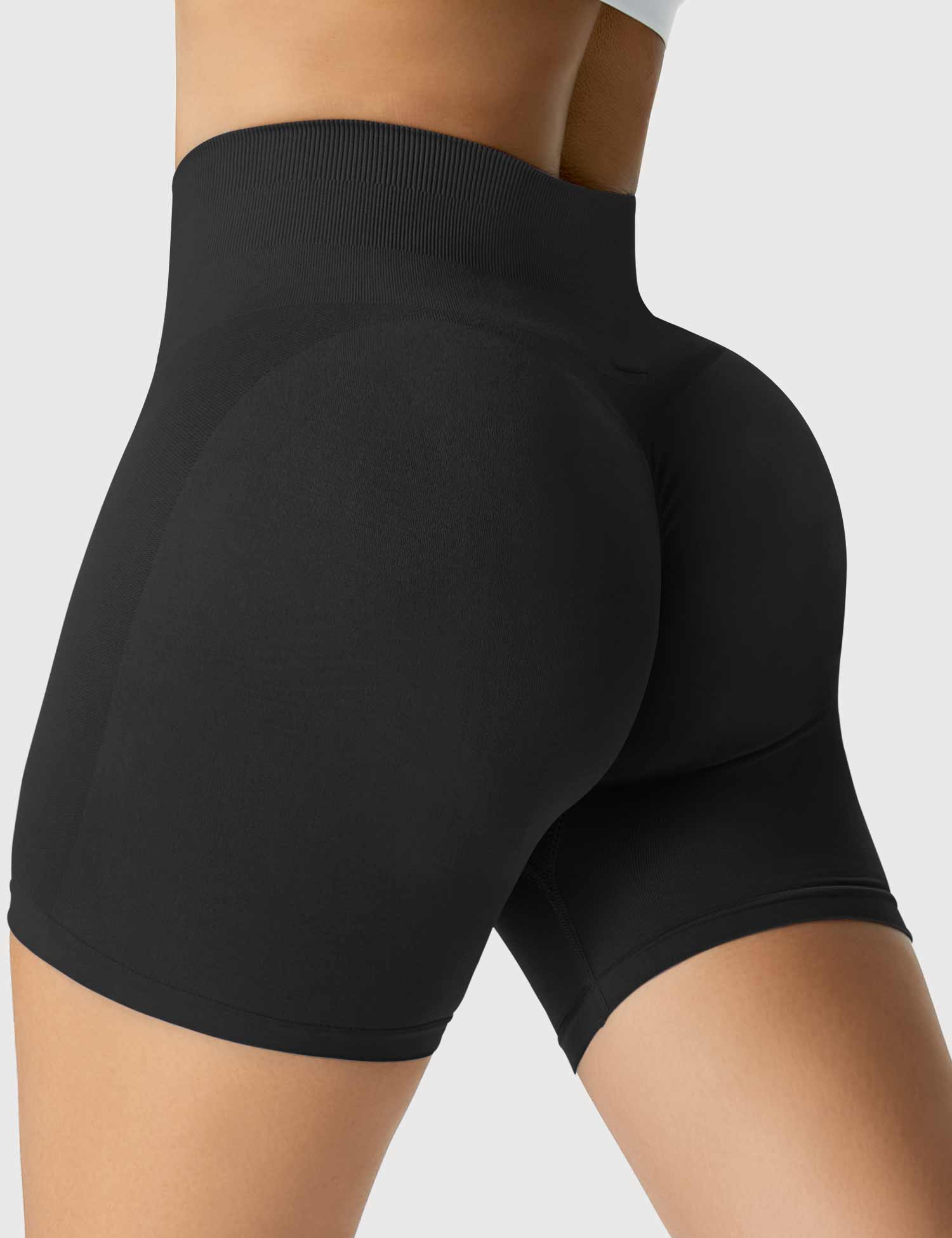 YGLEO Light Color Amplify Seamless Shorts
