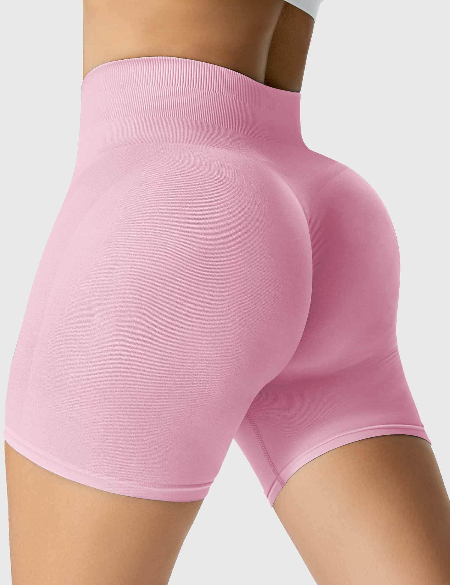YGLEO Light Color Amplify Seamless Shorts