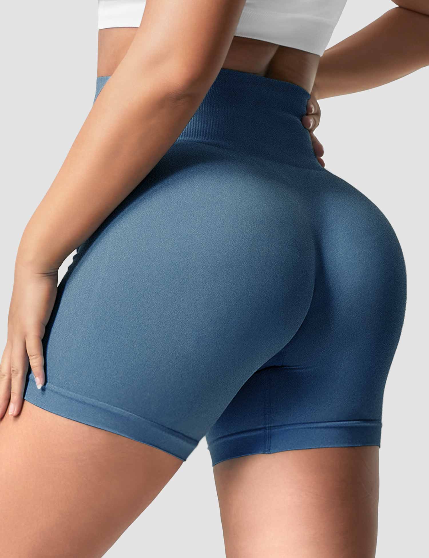 YGLEO Smile Contour Seamless Shorts