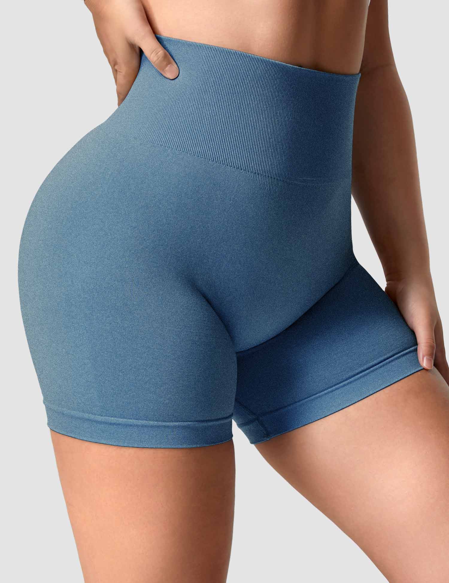 YGLEO Smile Contour Seamless Shorts