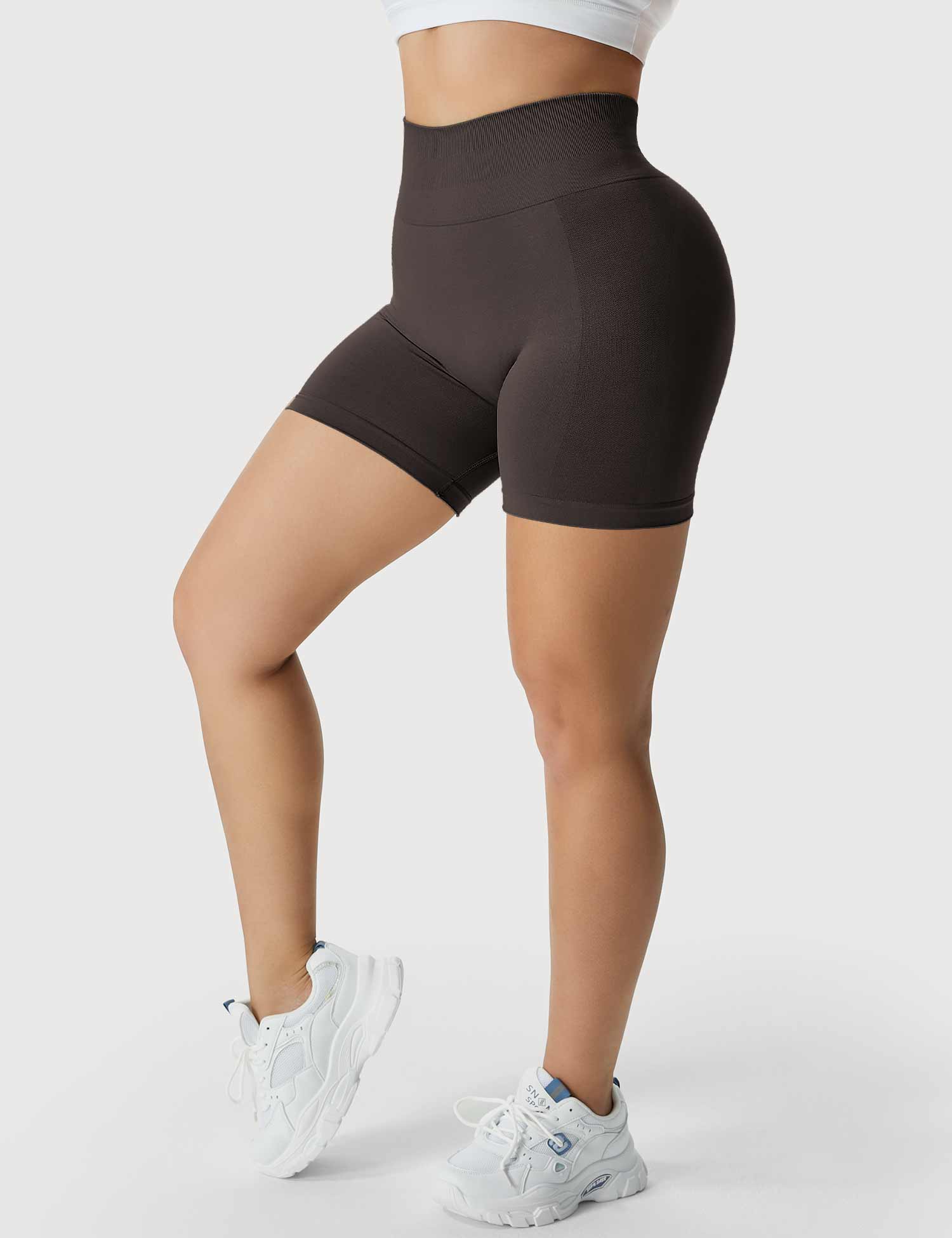 YGLEO Light Color Amplify Seamless Shorts