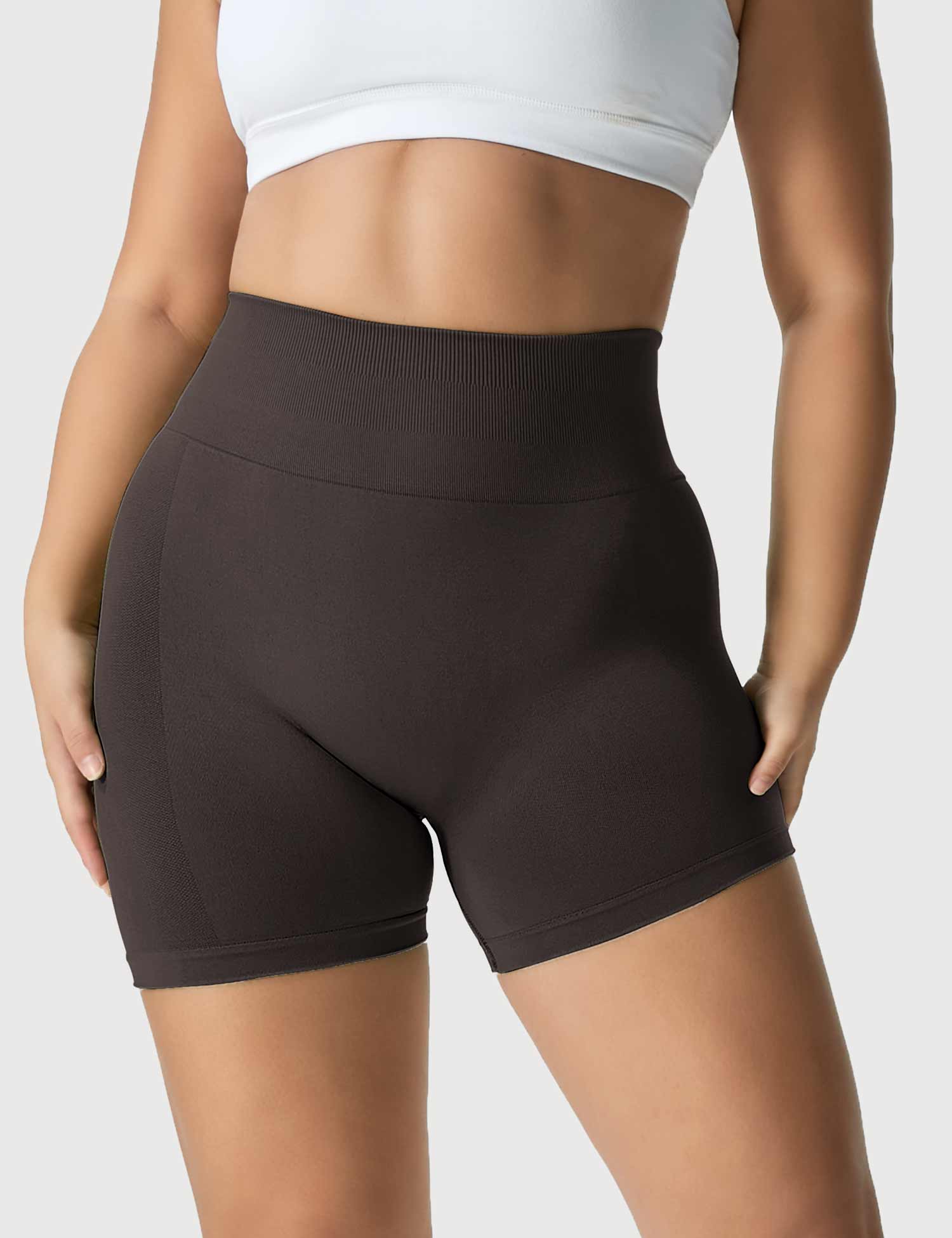 YGLEO Light Color Amplify Seamless Shorts