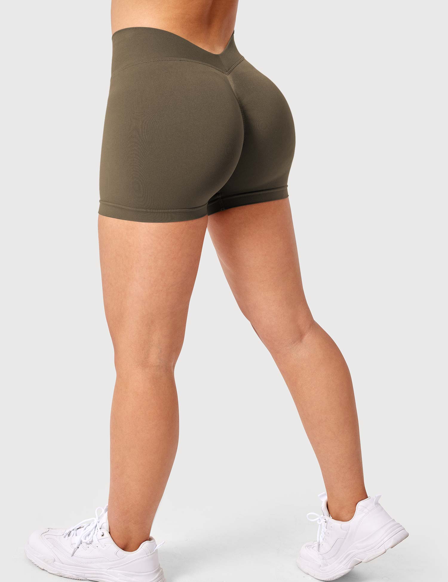 YGLEO V Cross Liz Seamless Shorts 3.6"