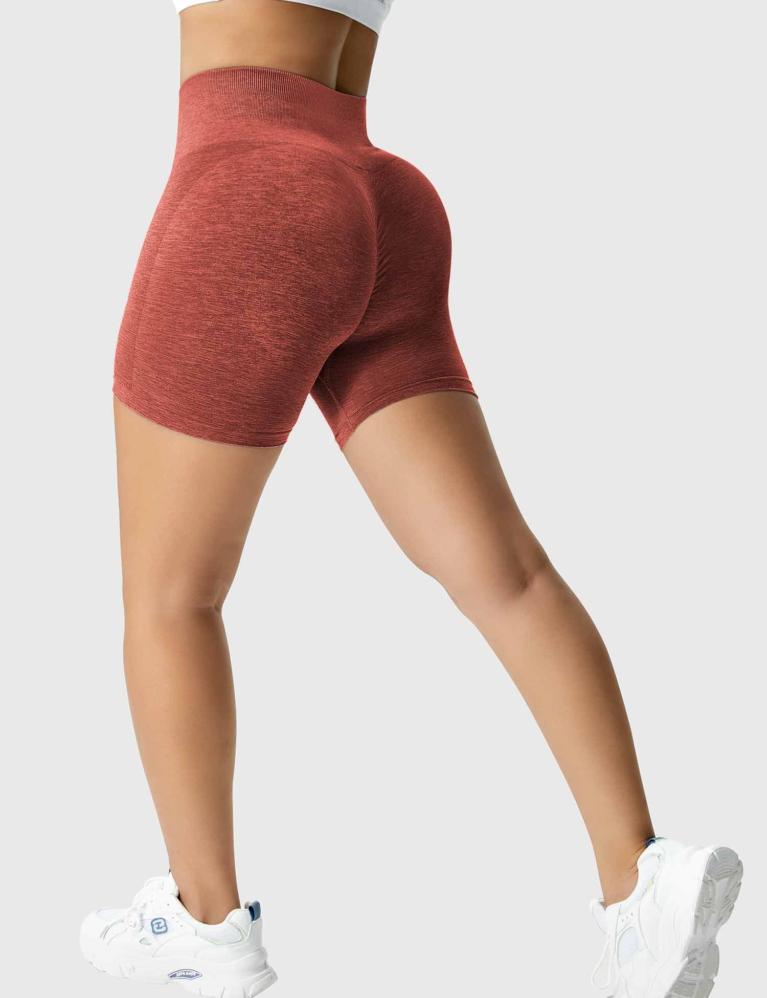 YGLEO Light Color Amplify Seamless Shorts