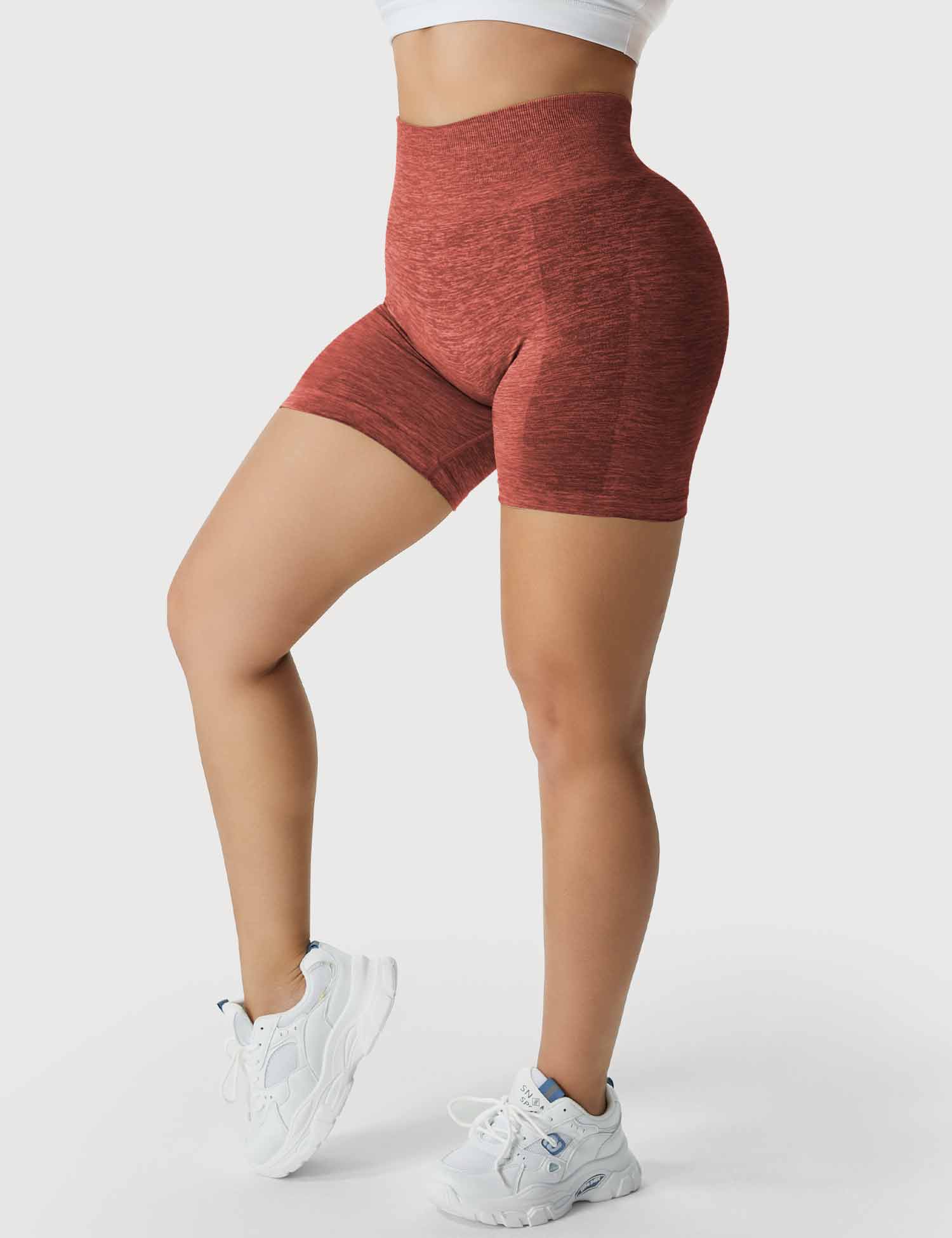 YGLEO Light Color Amplify Seamless Shorts