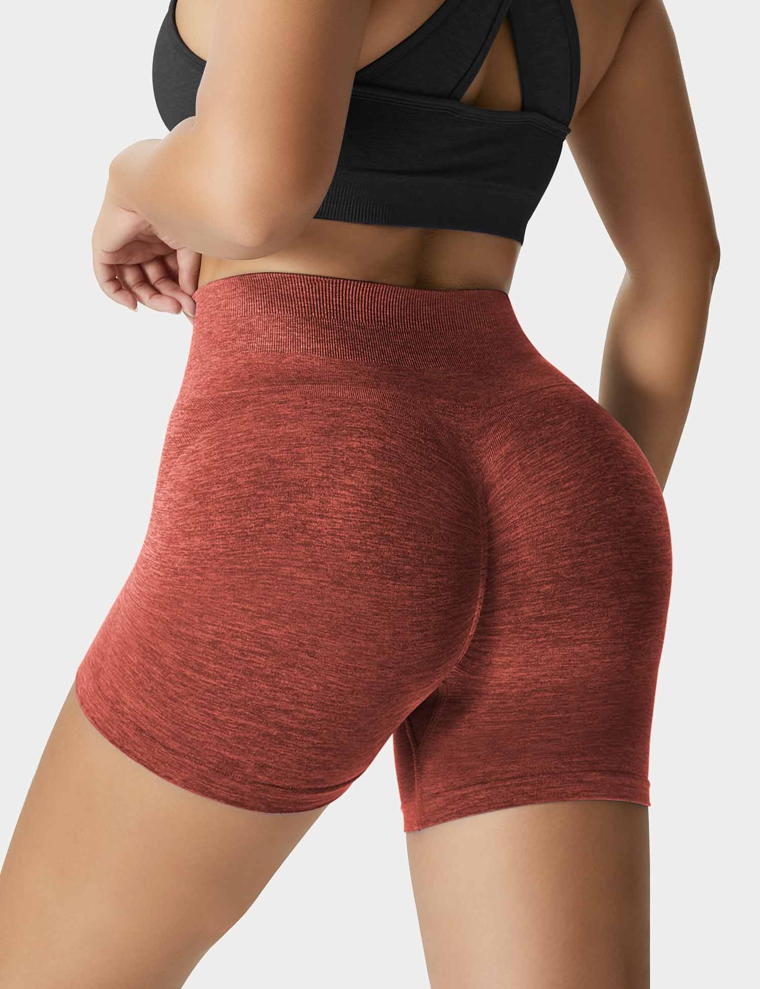 YGLEO Light Color Amplify Seamless Shorts