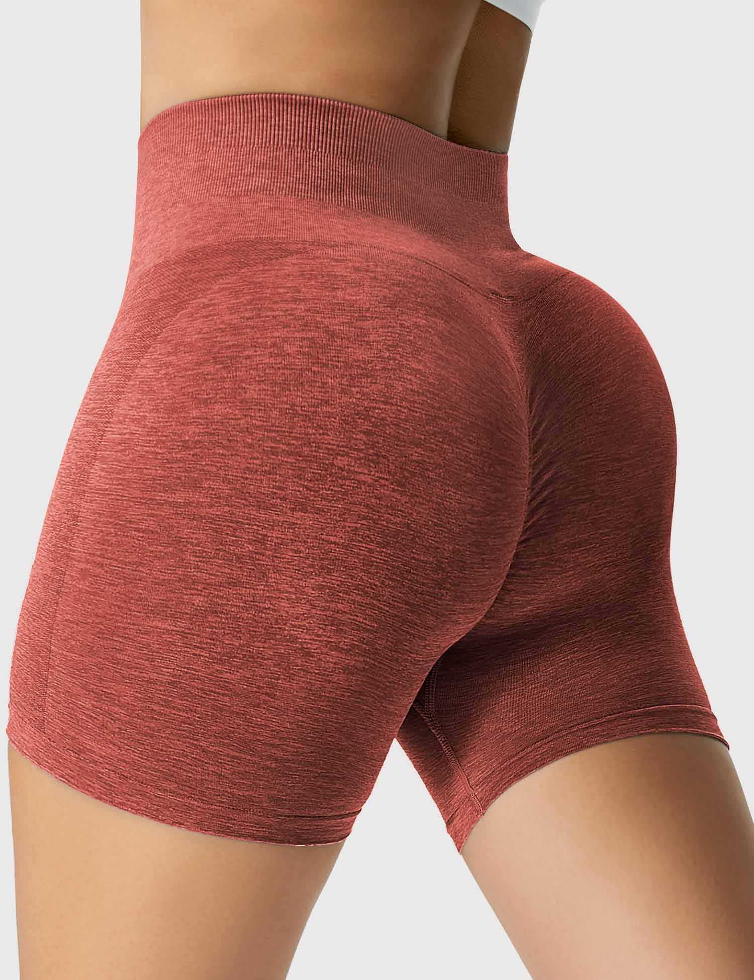YGLEO Light Color Amplify Seamless Shorts