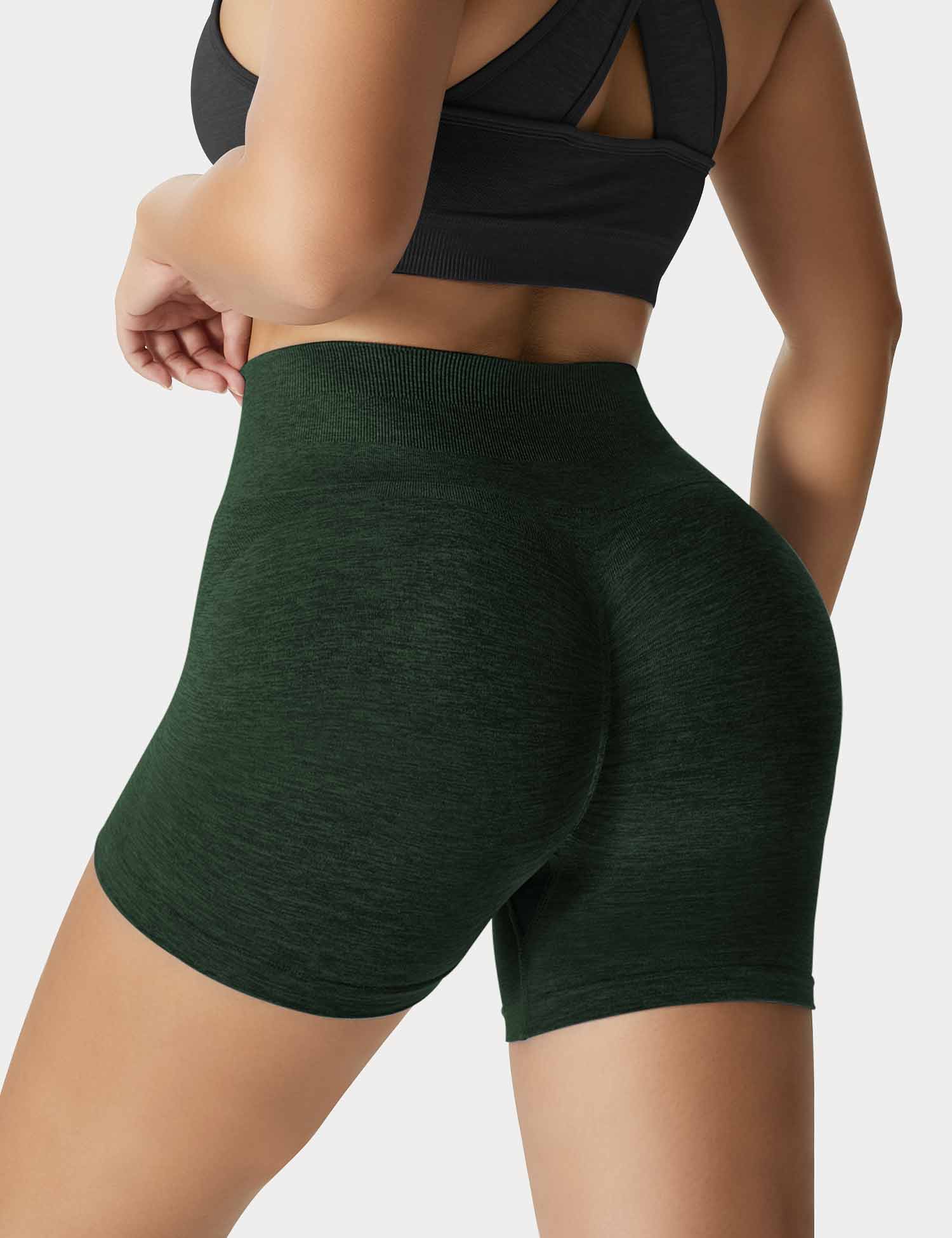 YGLEO Light Color Amplify Seamless Shorts
