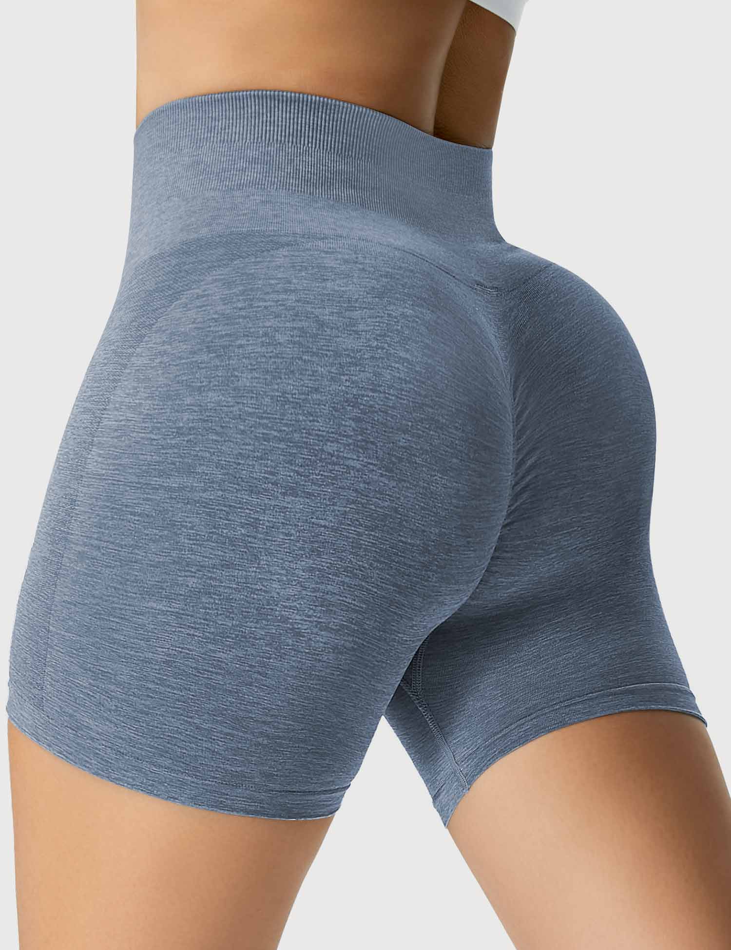 YGLEO Light Color Amplify Seamless Shorts