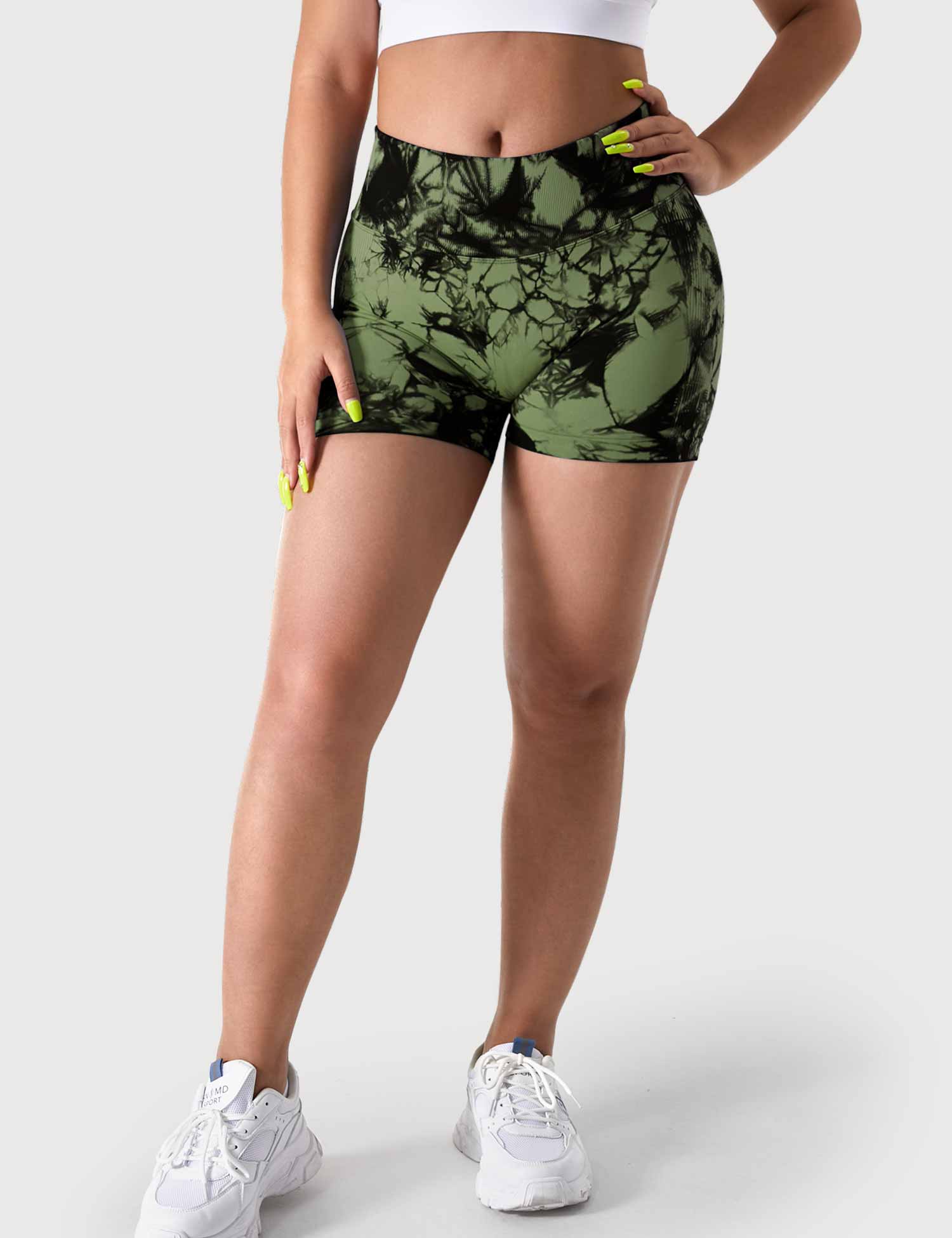 YGLEO 3.6"Professional Tie Dye Shorts