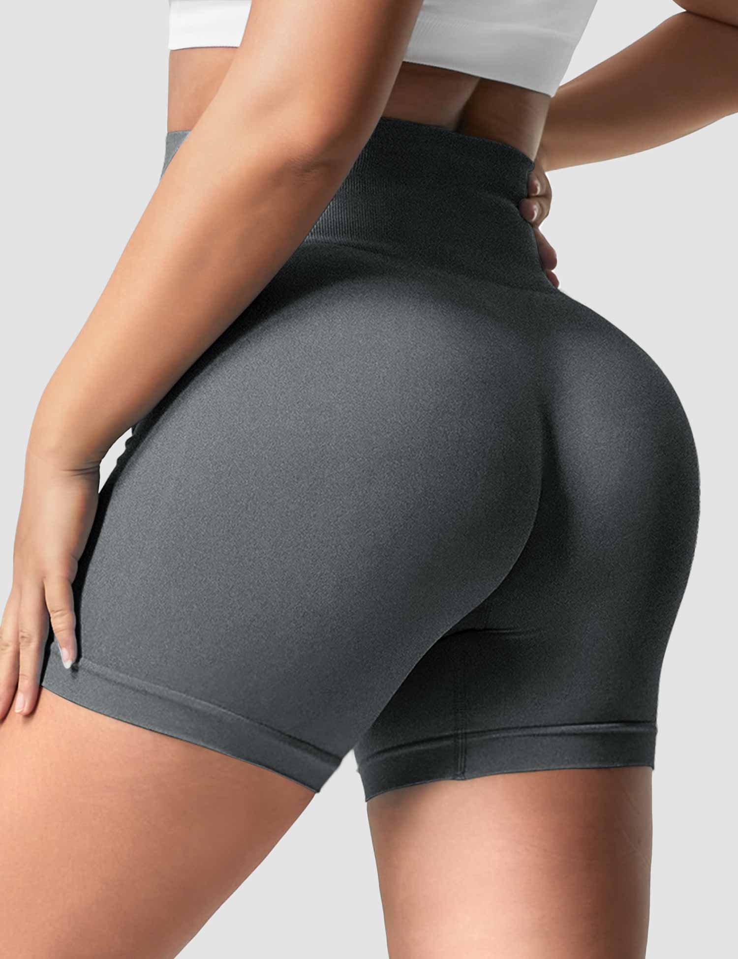 YGLEO Smile Contour Seamless Shorts