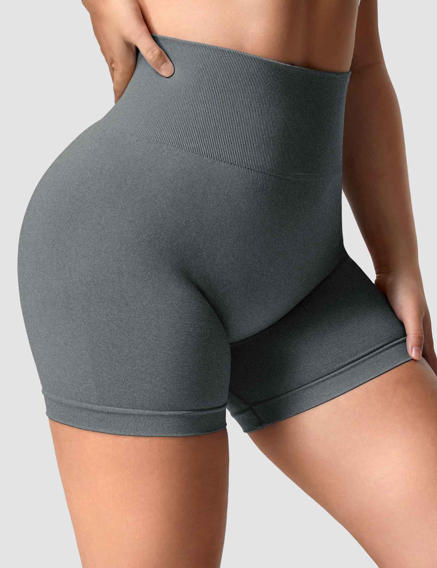 YGLEO Smile Contour Seamless Shorts