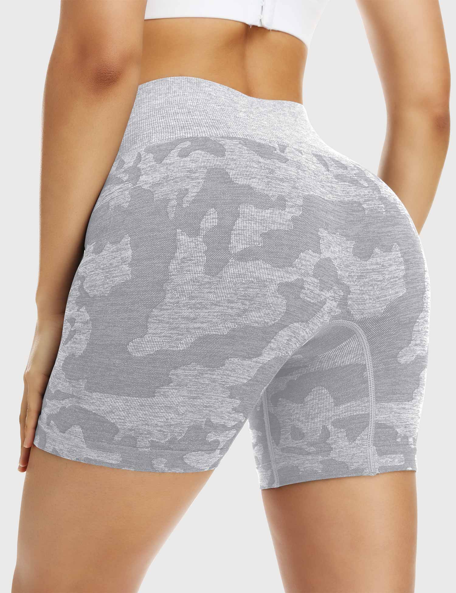 YGLEO Camo Seamless Shorts