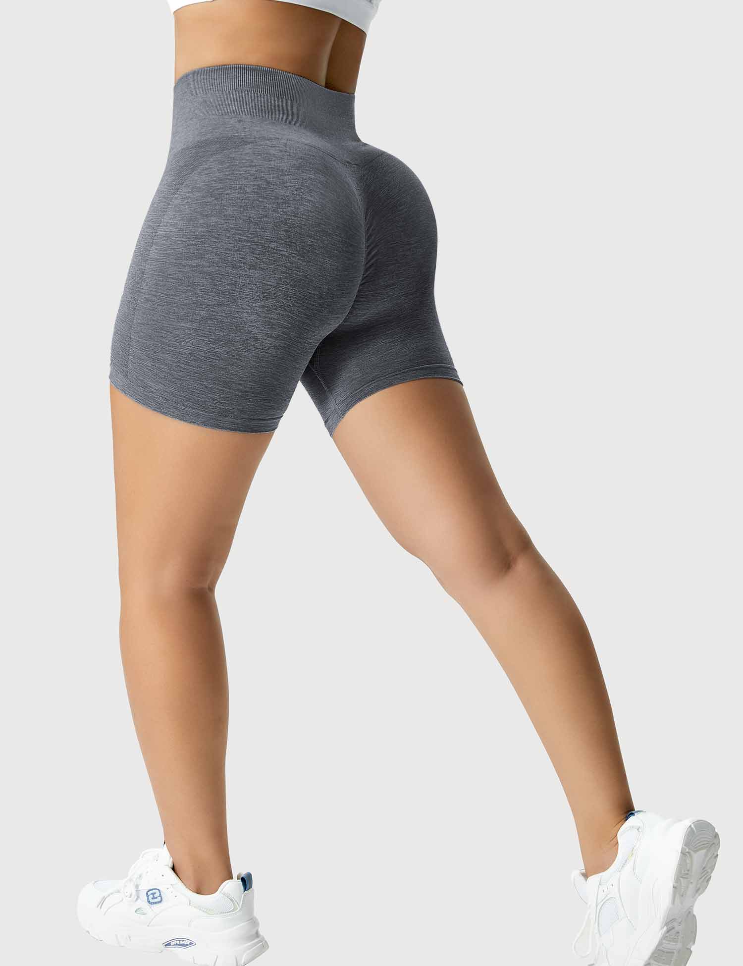YGLEO Light Color Amplify Seamless Shorts
