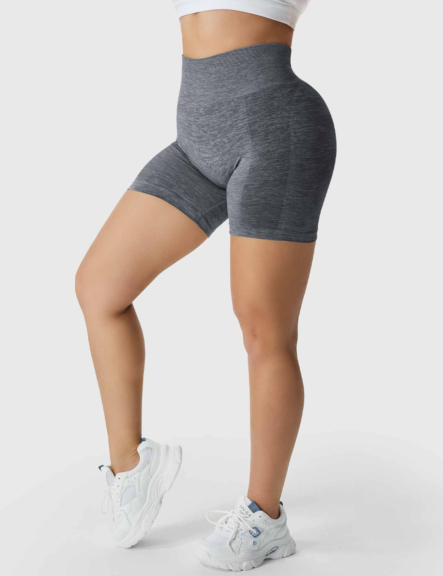 YGLEO Light Color Amplify Seamless Shorts