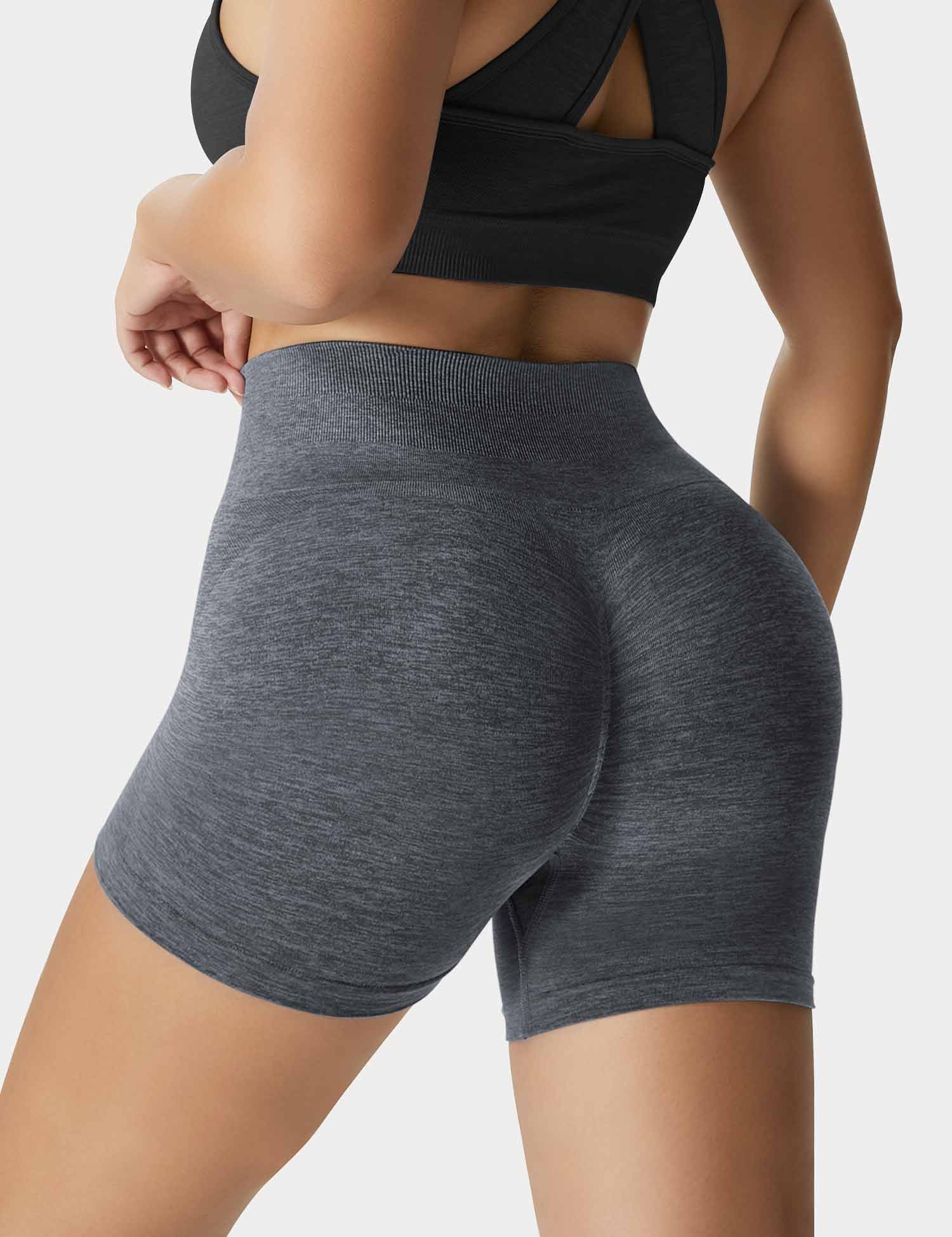 YGLEO Light Color Amplify Seamless Shorts