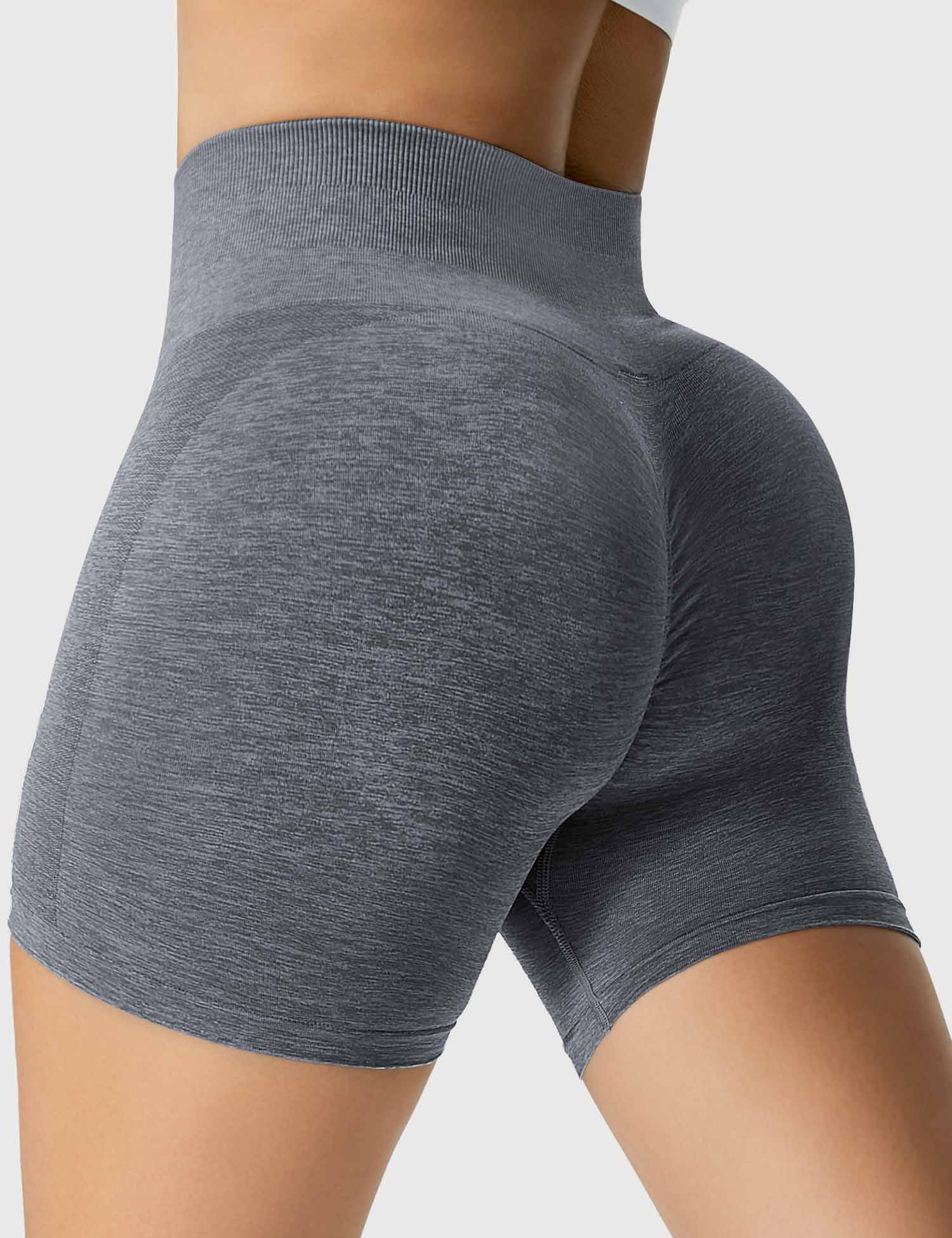 YGLEO Light Color Amplify Seamless Shorts
