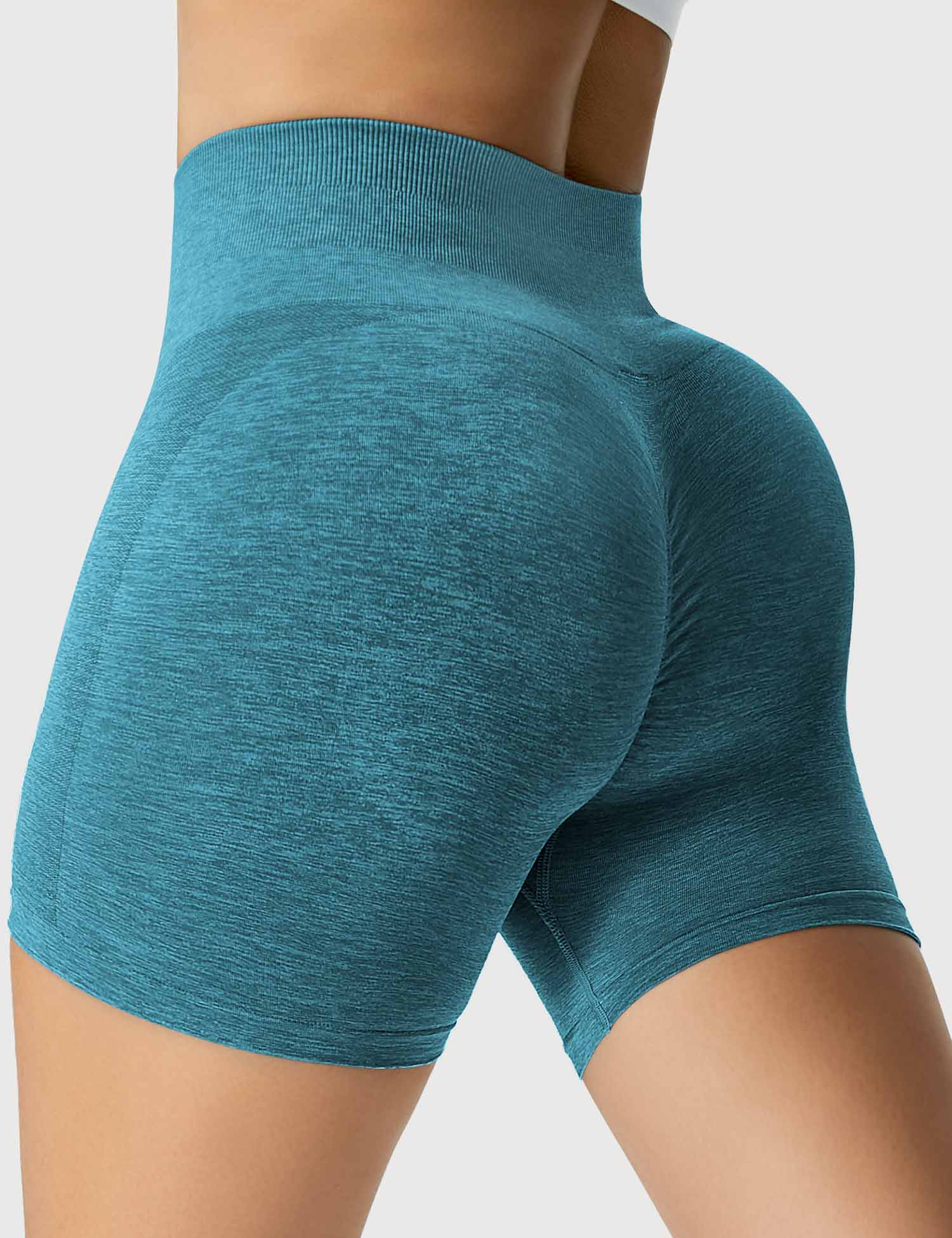 YGLEO Light Color Amplify Seamless Shorts