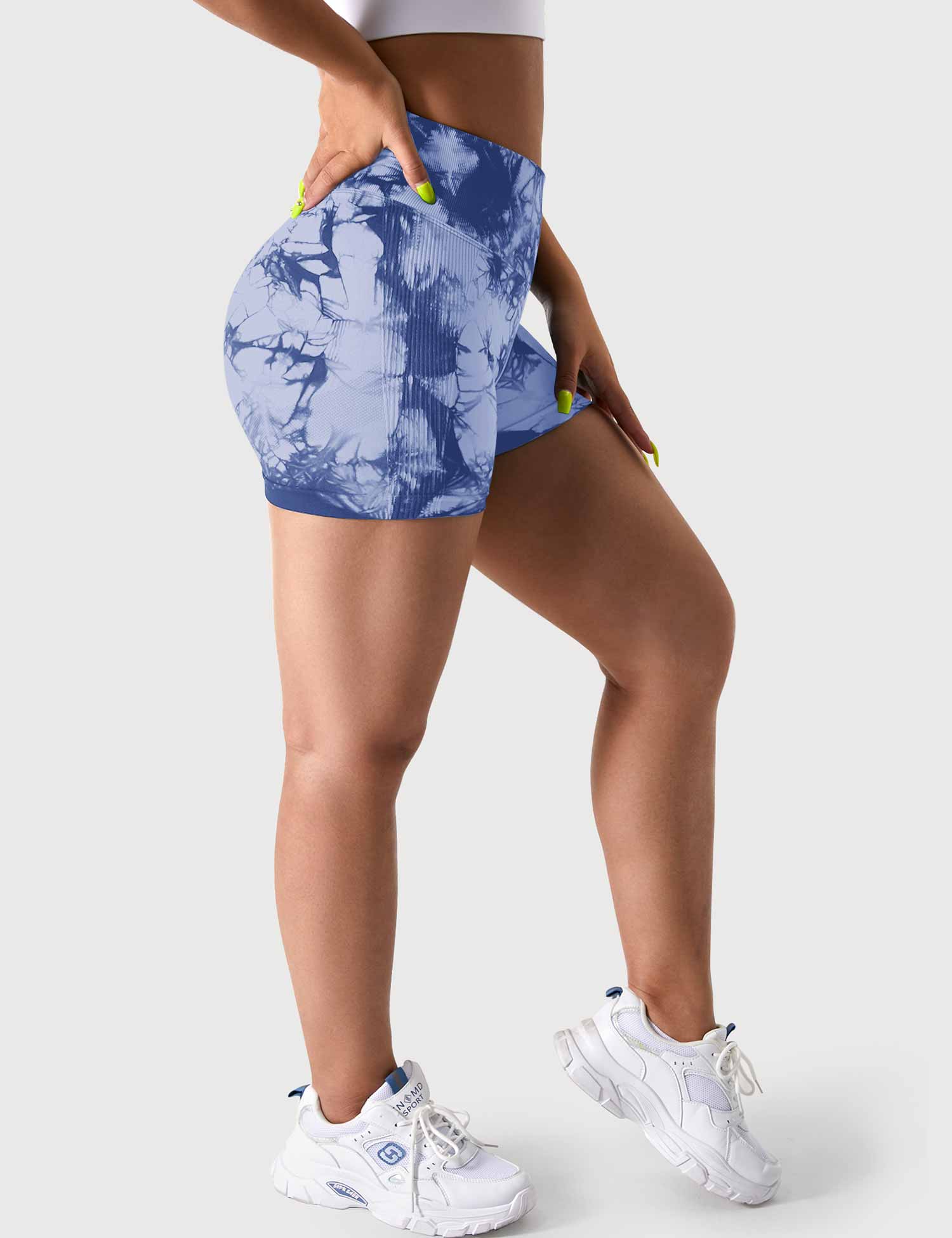 YGLEO 3.6"Professional Tie Dye Shorts