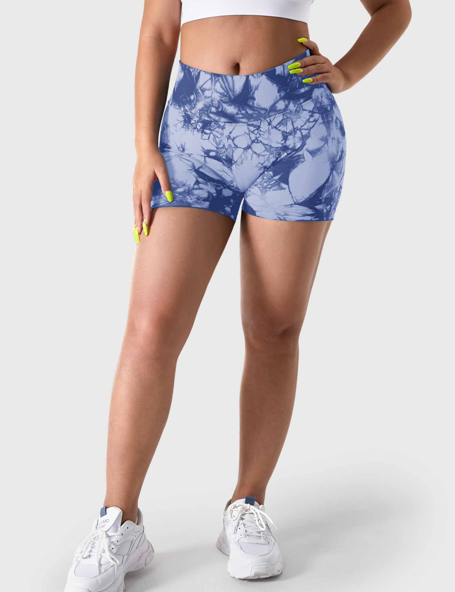 YGLEO 3.6"Professional Tie Dye Shorts