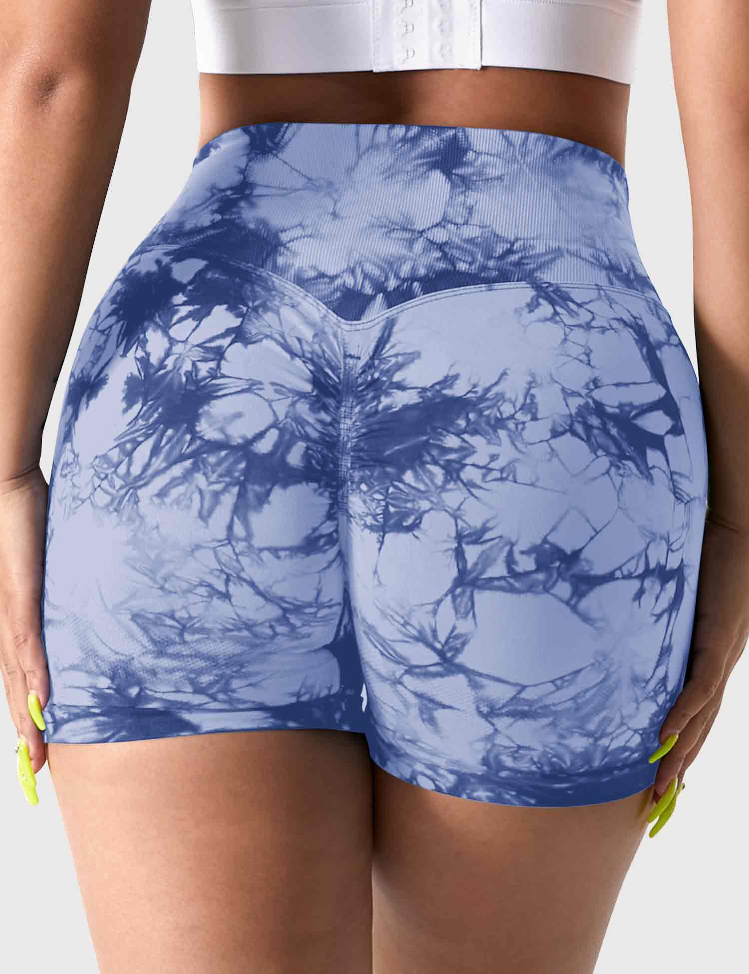 YGLEO 3.6"Professional Tie Dye Shorts