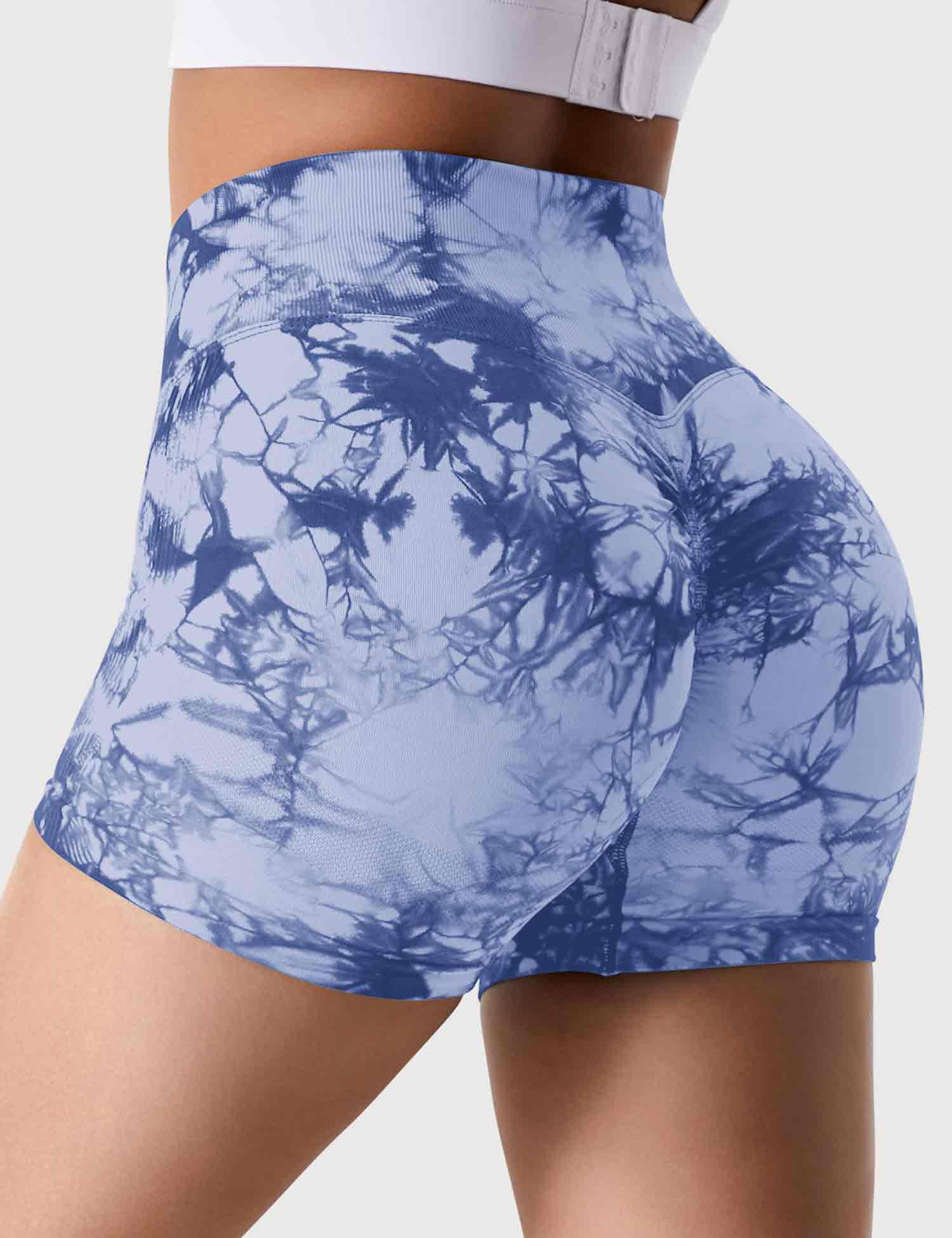 YGLEO 3.6"Professional Tie Dye Shorts