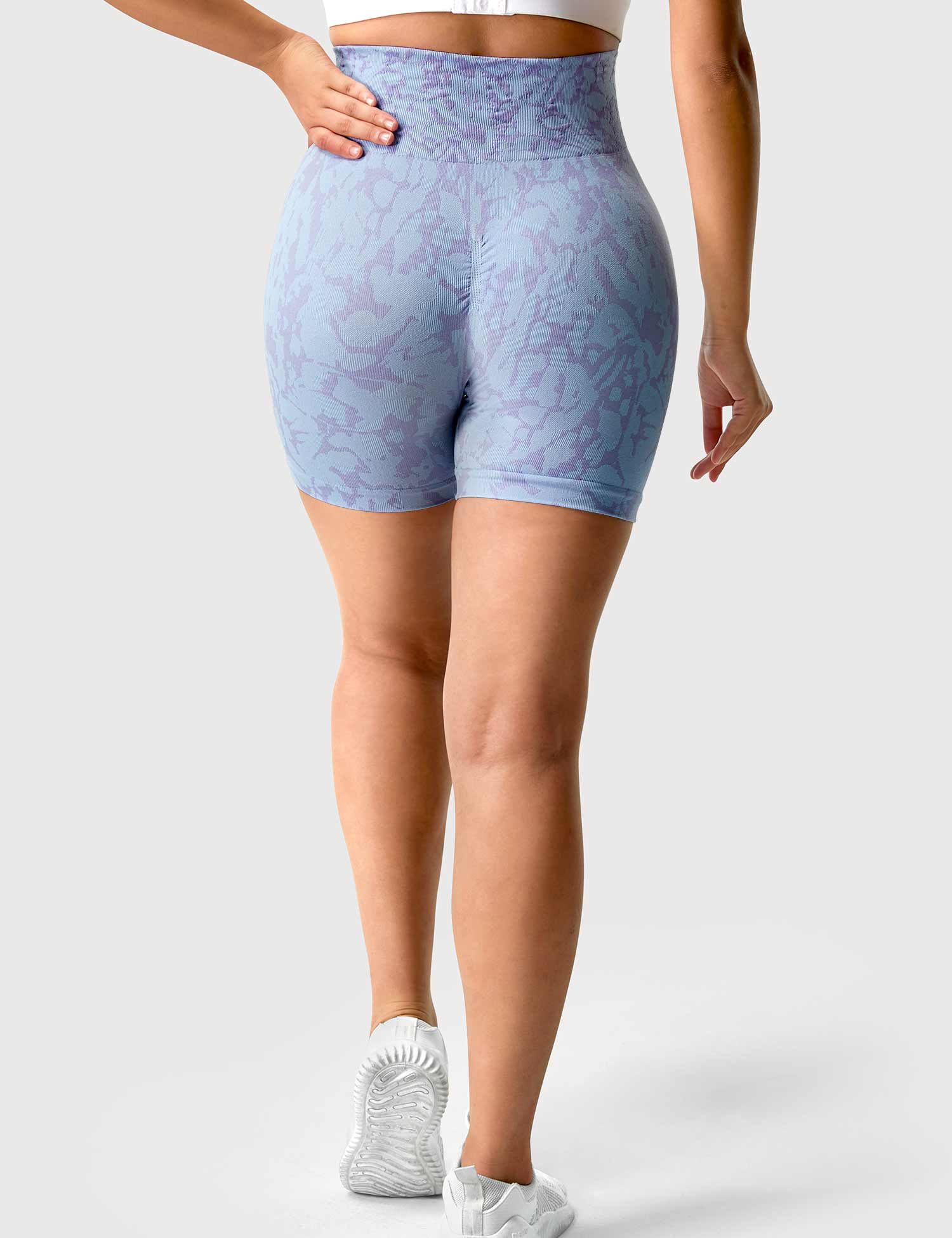 YGLEO Butterfly Seamless Shorts