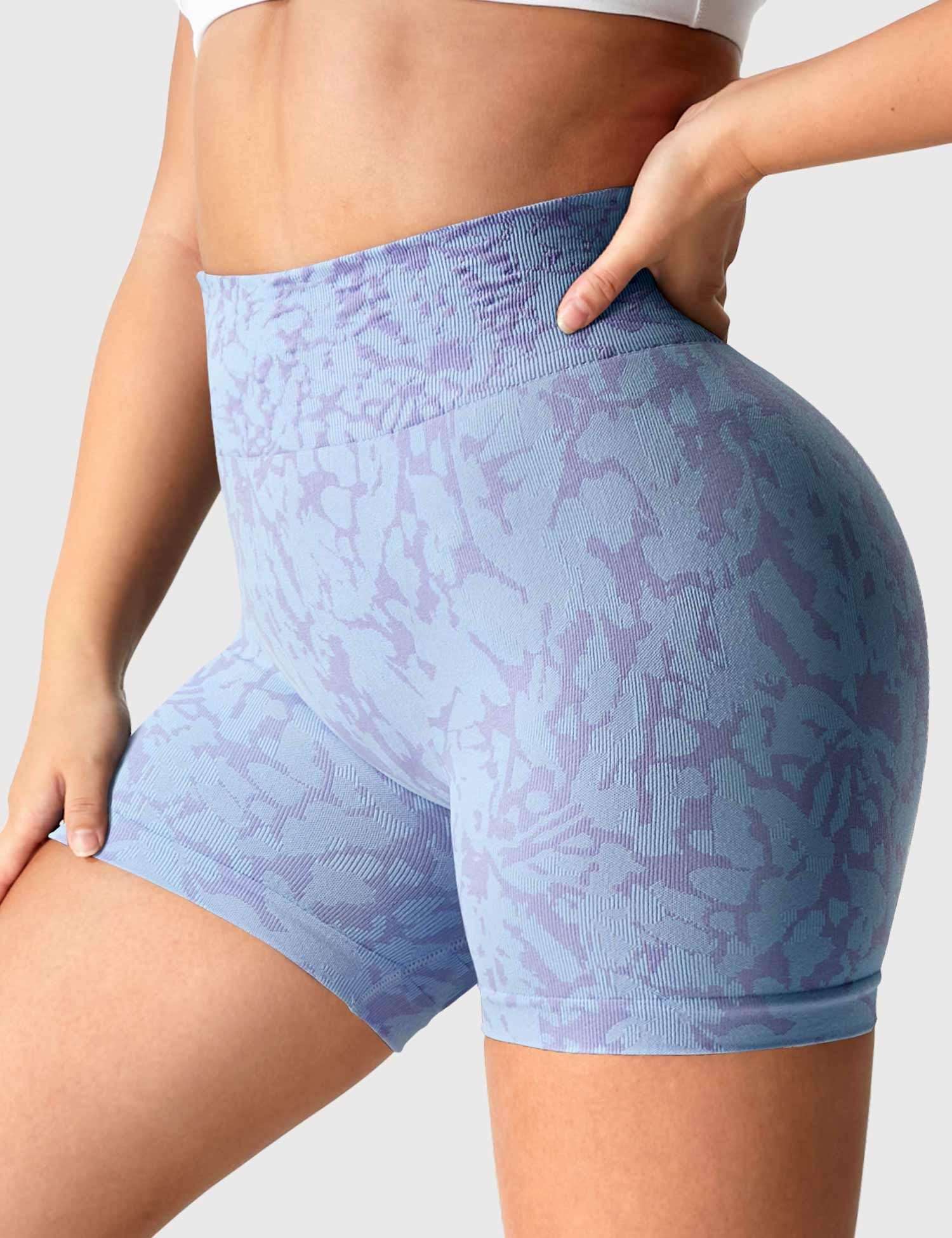 YGLEO Butterfly Seamless Shorts
