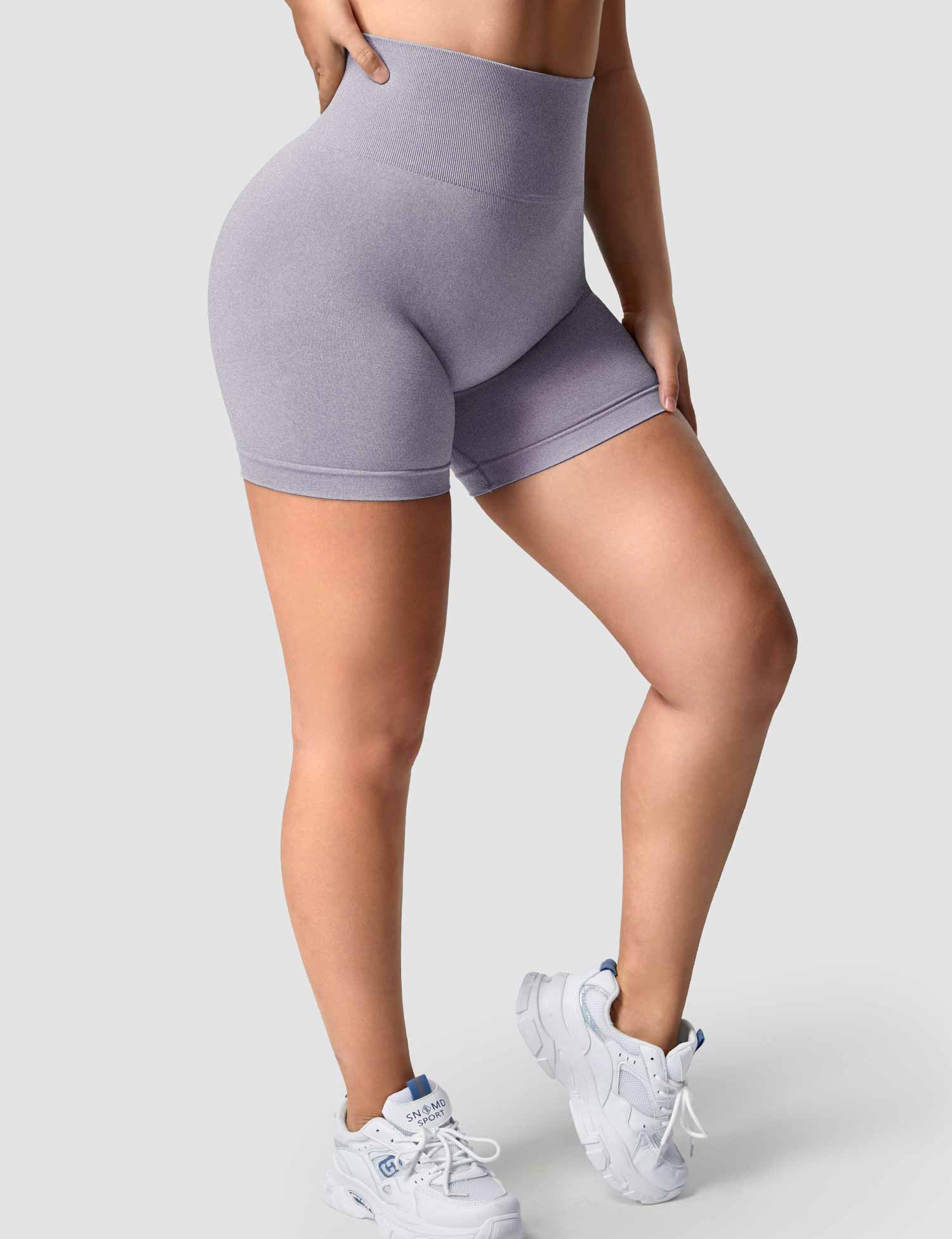 YGLEO Smile Contour Seamless Shorts