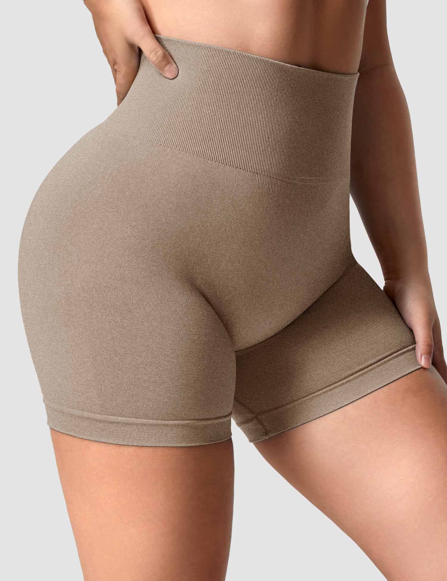 YGLEO Smile Contour Seamless Shorts