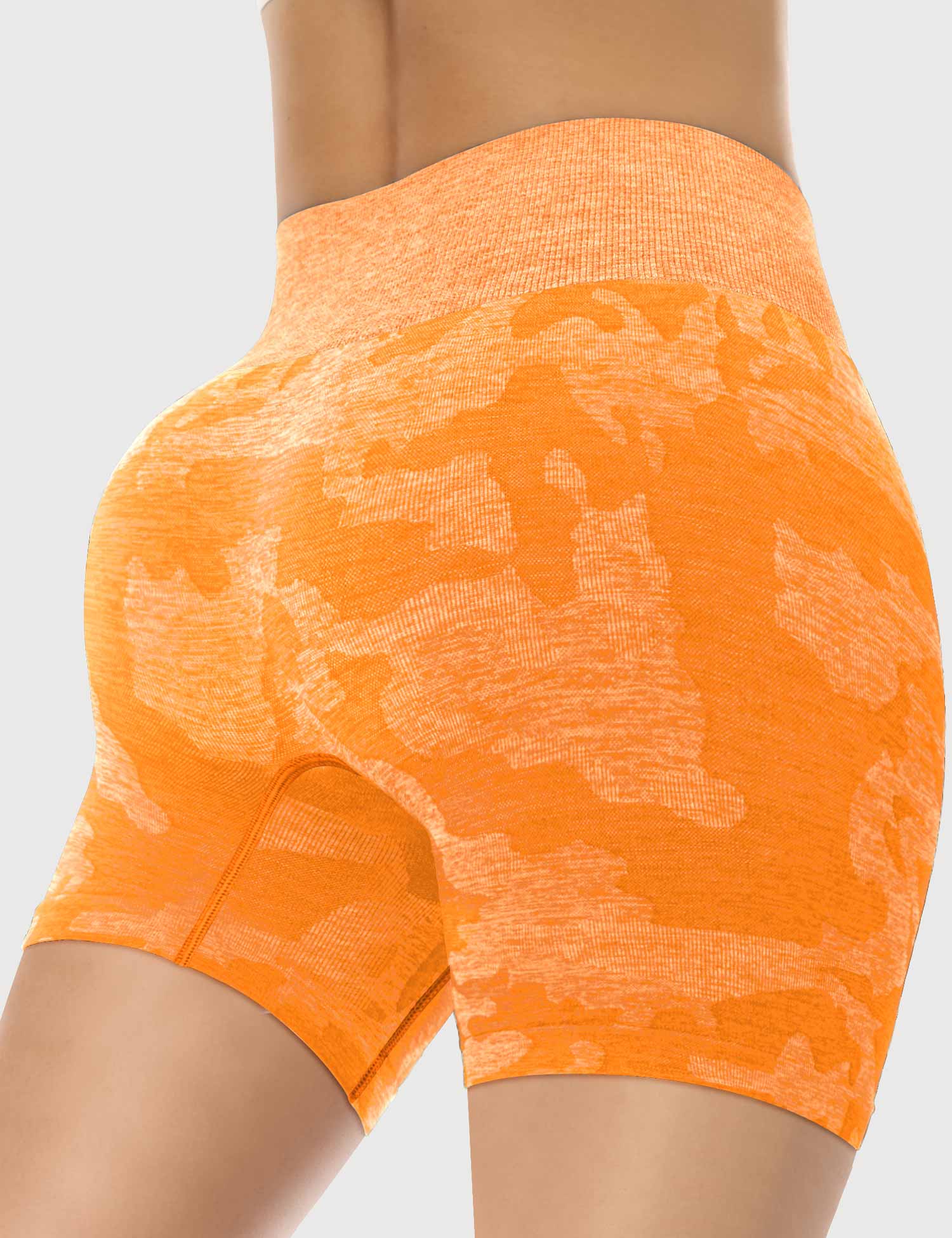 YGLEO Camo Seamless Shorts