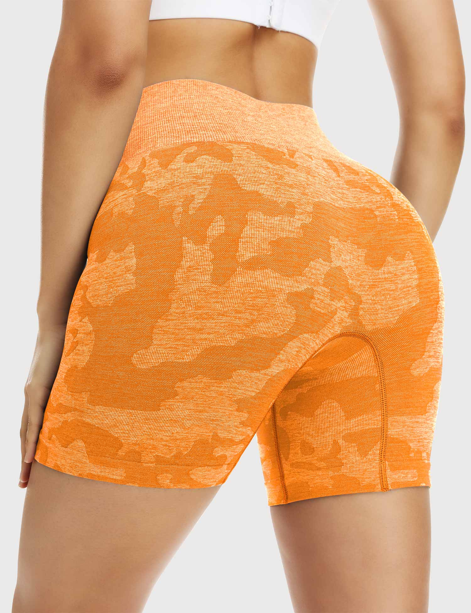 YGLEO Camo Seamless Shorts