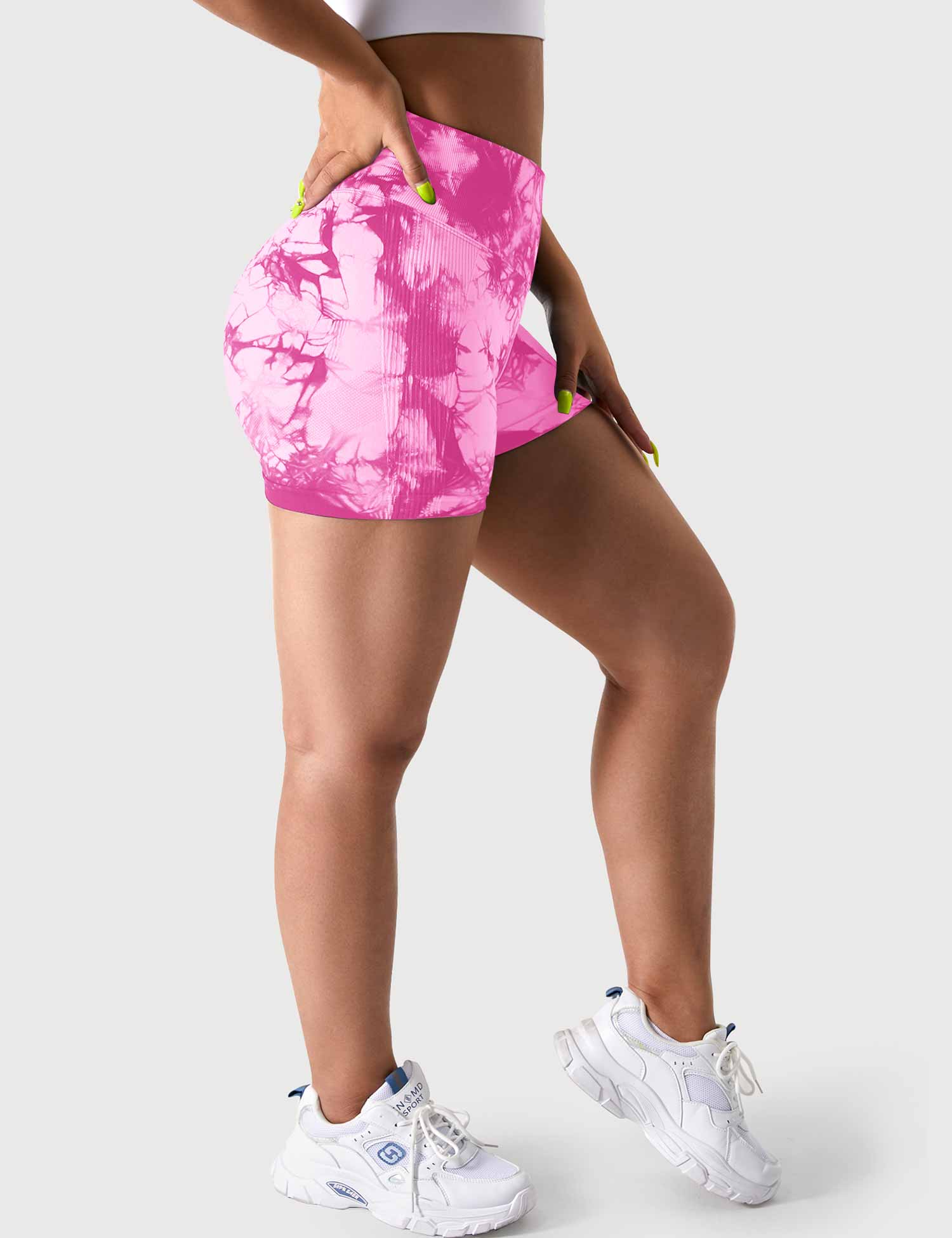YGLEO 3.6"Professional Tie Dye Shorts