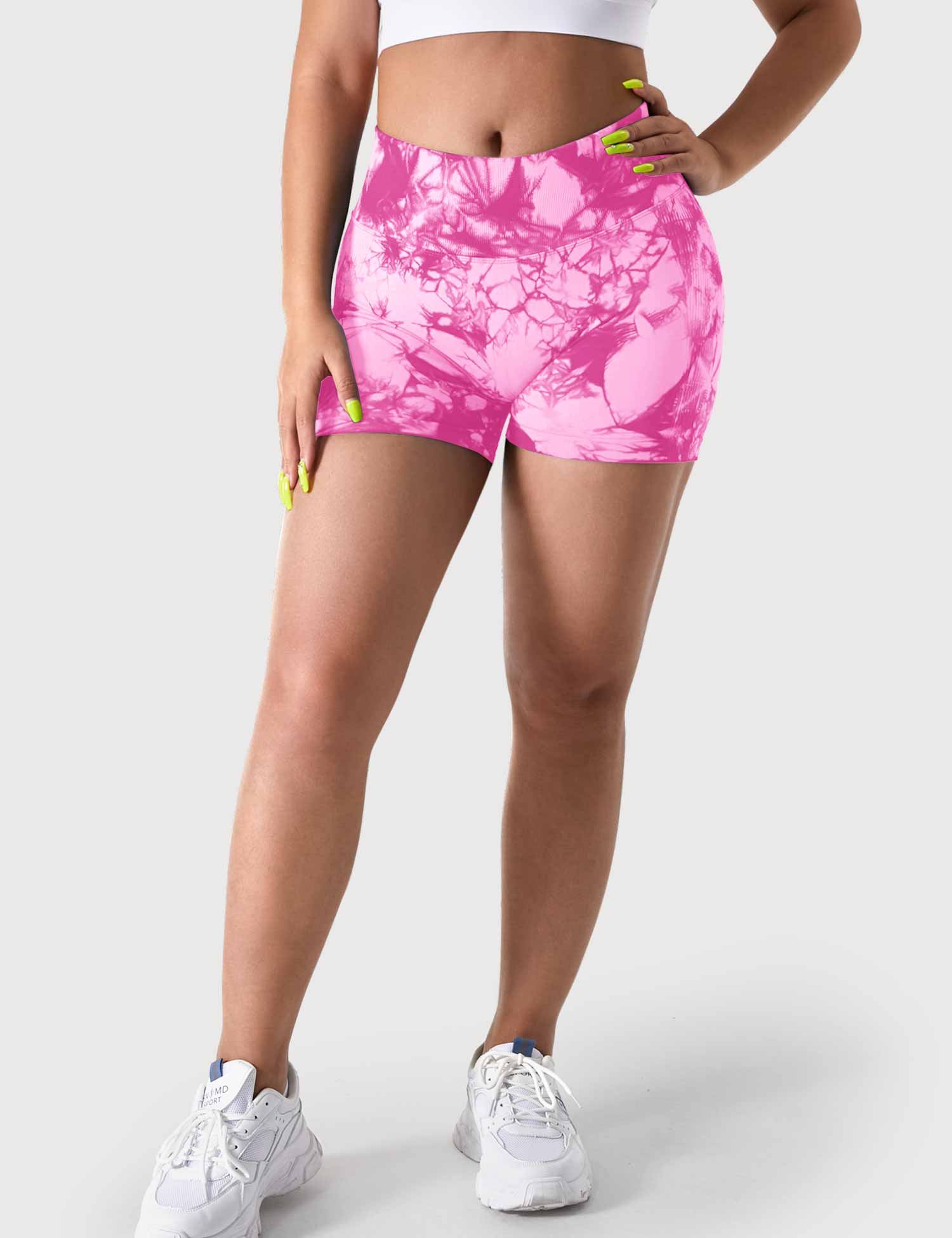 YGLEO 3.6"Professional Tie Dye Shorts