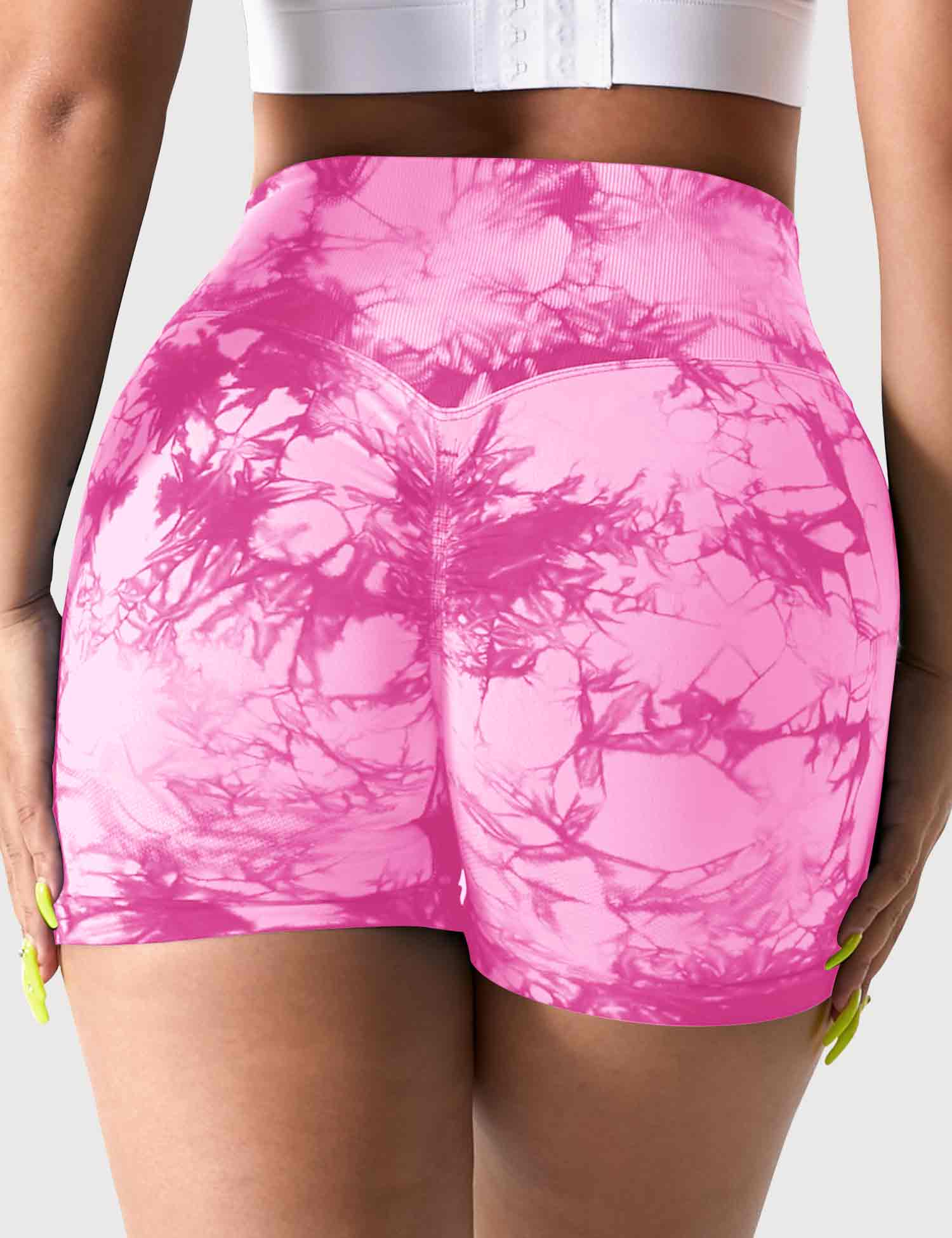 YGLEO 3.6"Professional Tie Dye Shorts