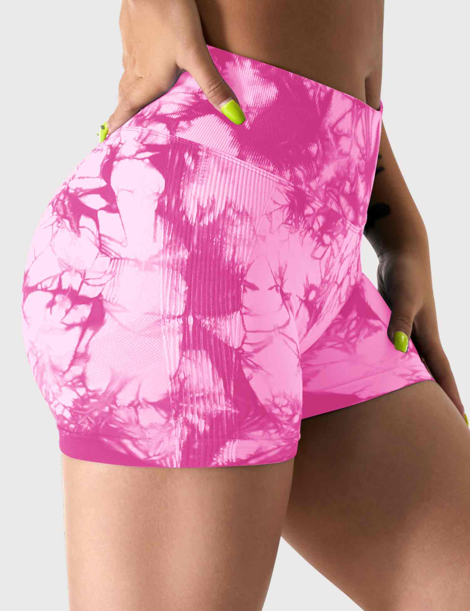 YGLEO 3.6"Professional Tie Dye Shorts