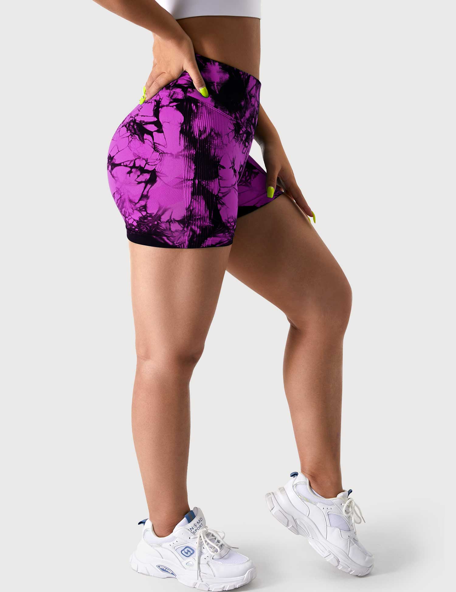 YGLEO 3.6"Professional Tie Dye Shorts