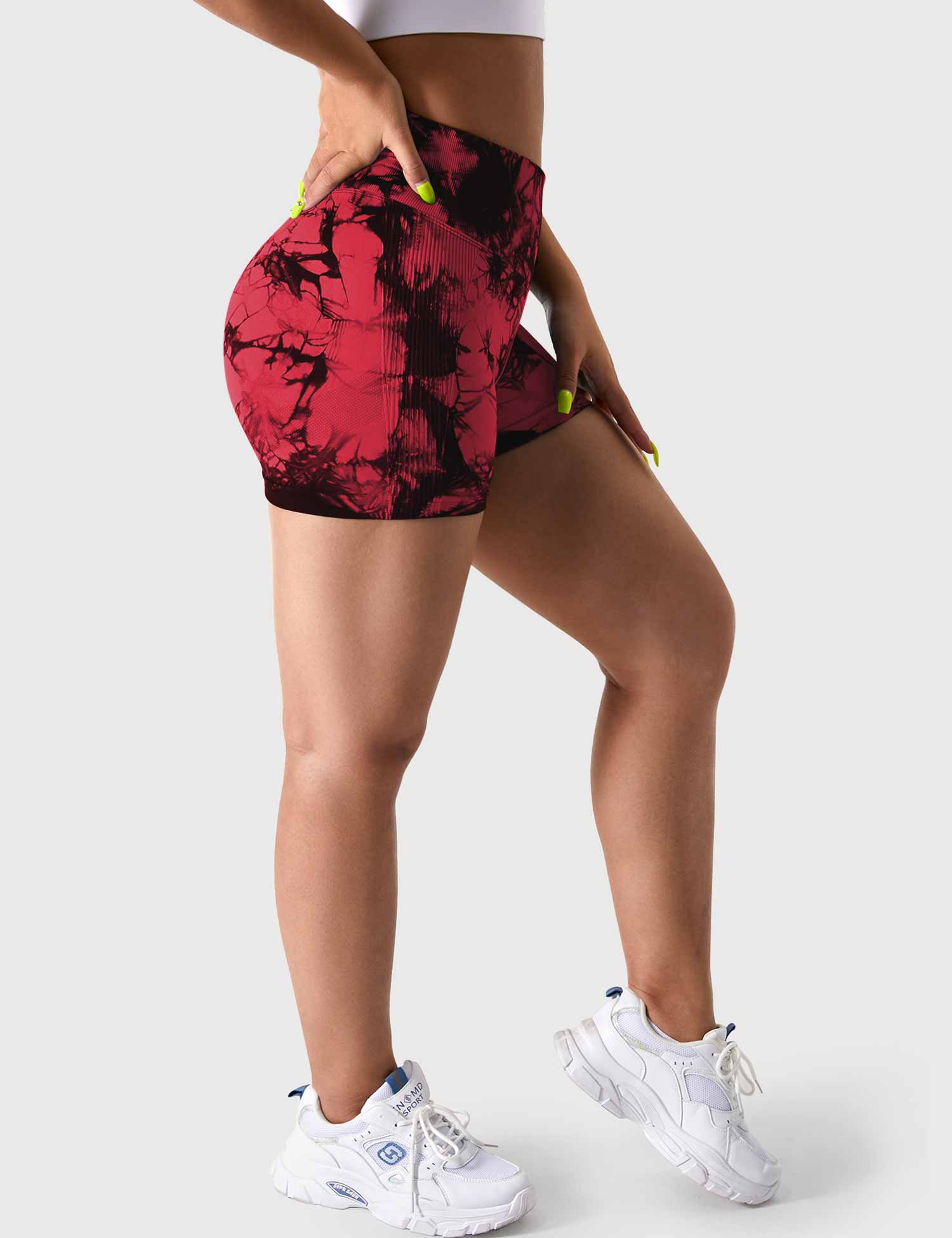 YGLEO 3.6"Professional Tie Dye Shorts