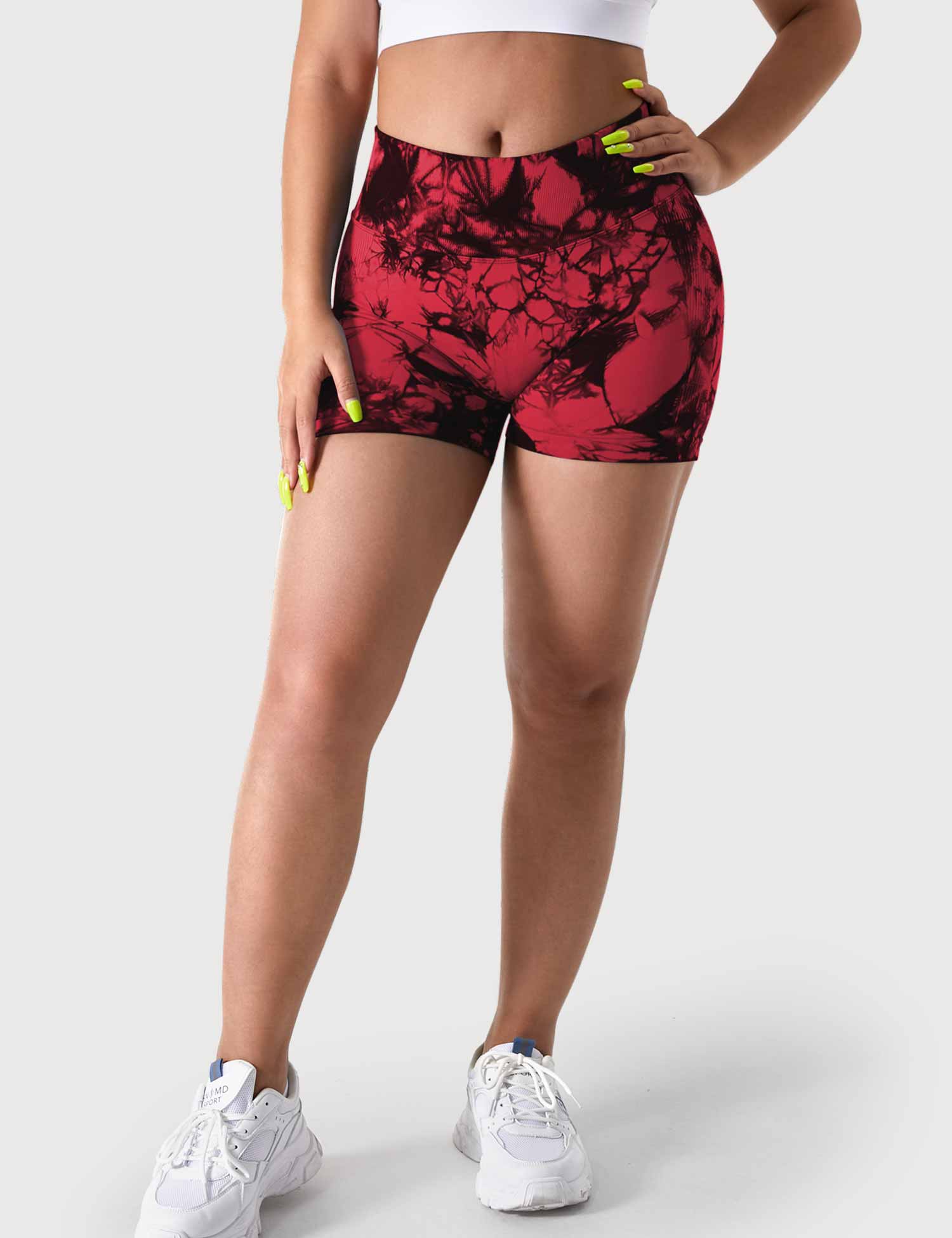 YGLEO 3.6"Professional Tie Dye Shorts