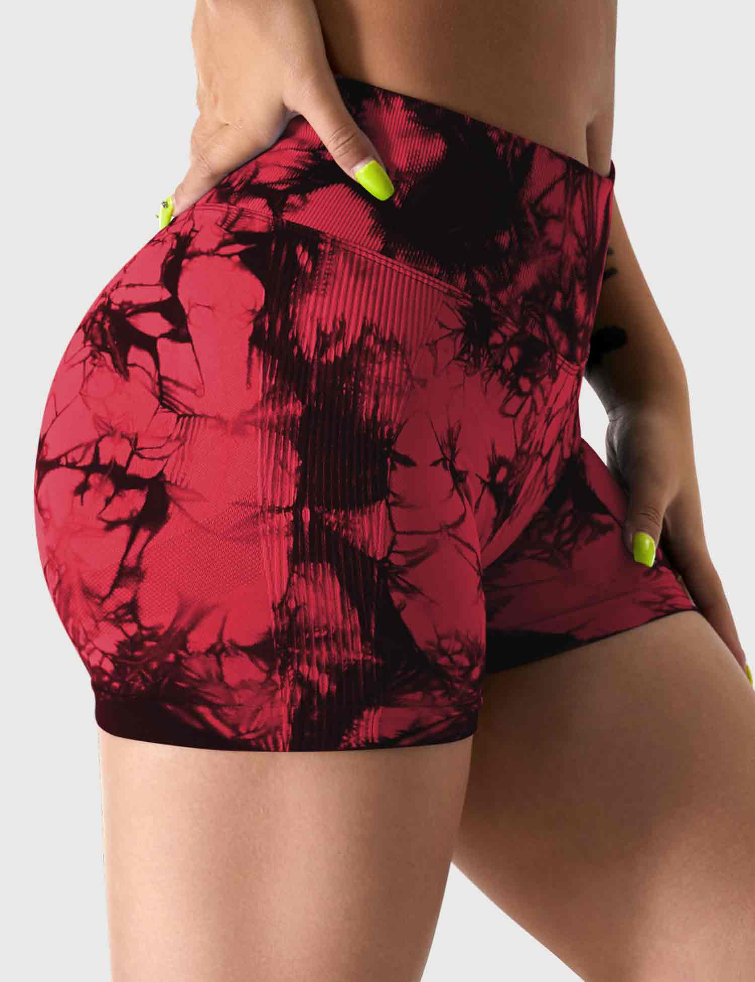 YGLEO 3.6"Professional Tie Dye Shorts