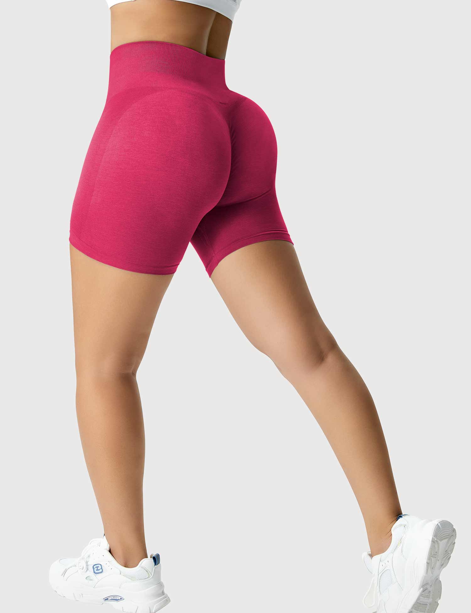 YGLEO Light Color Amplify Seamless Shorts