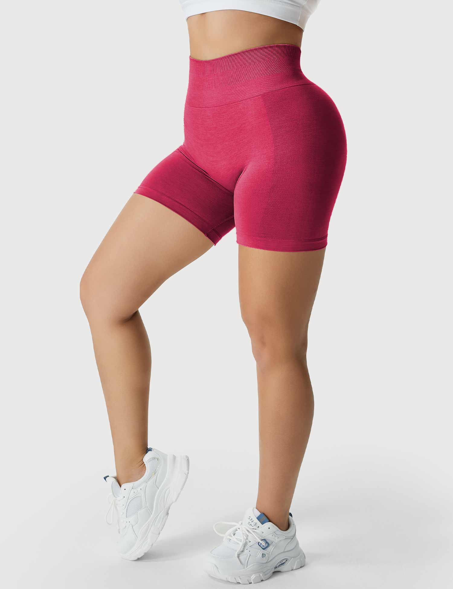 YGLEO Light Color Amplify Seamless Shorts