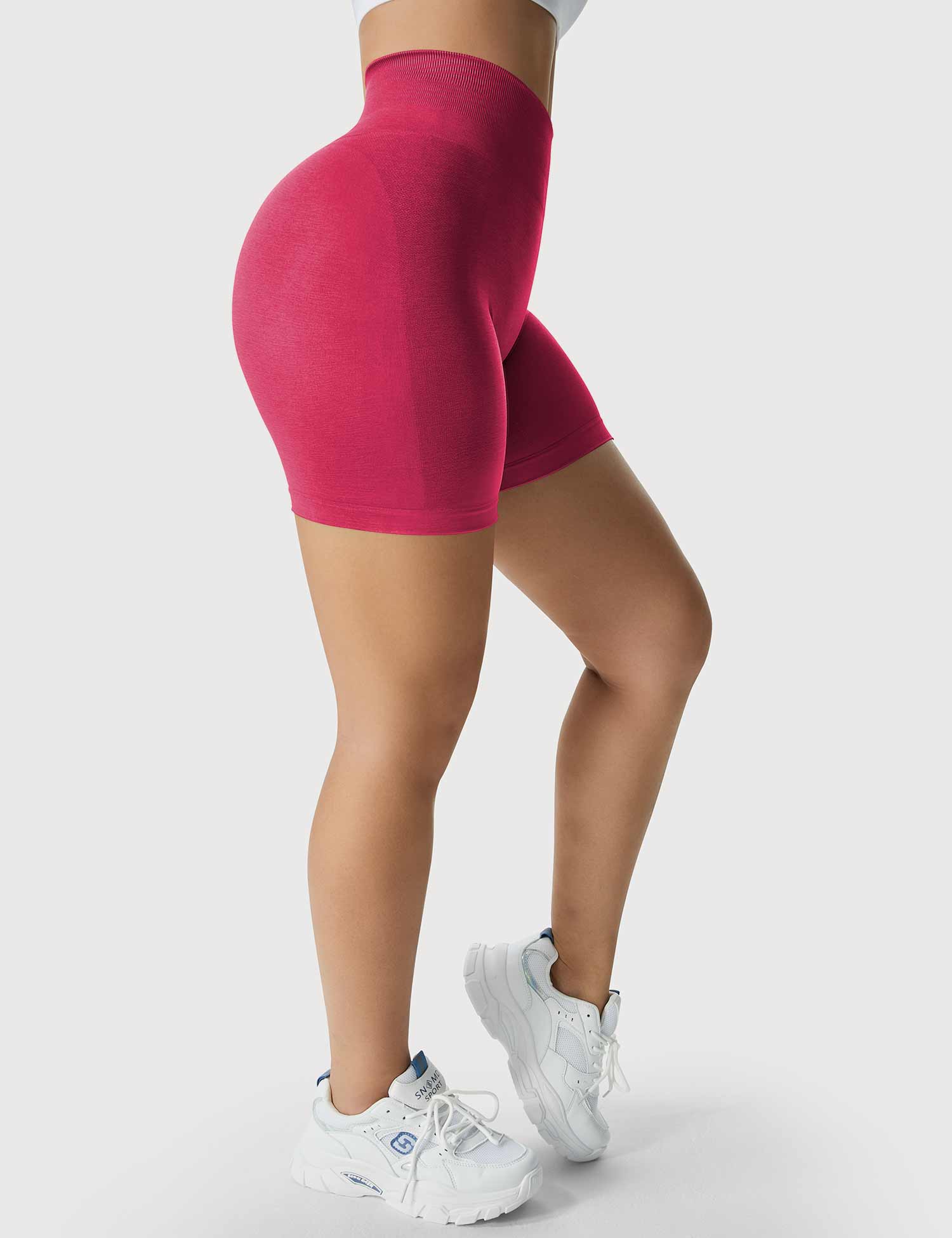 YGLEO Light Color Amplify Seamless Shorts