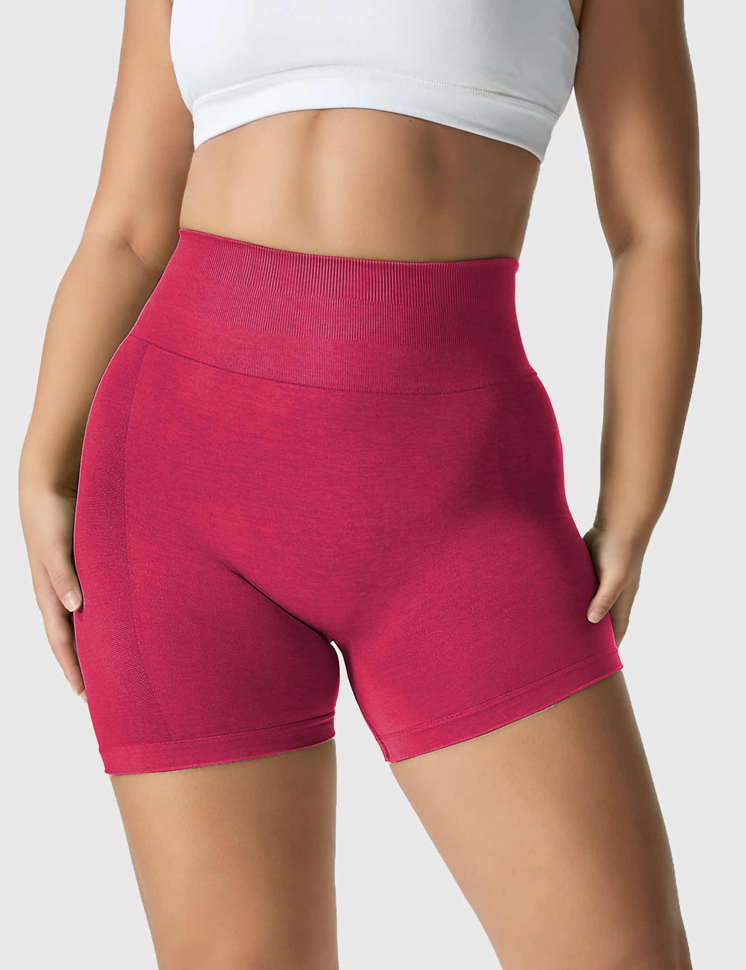 YGLEO Light Color Amplify Seamless Shorts