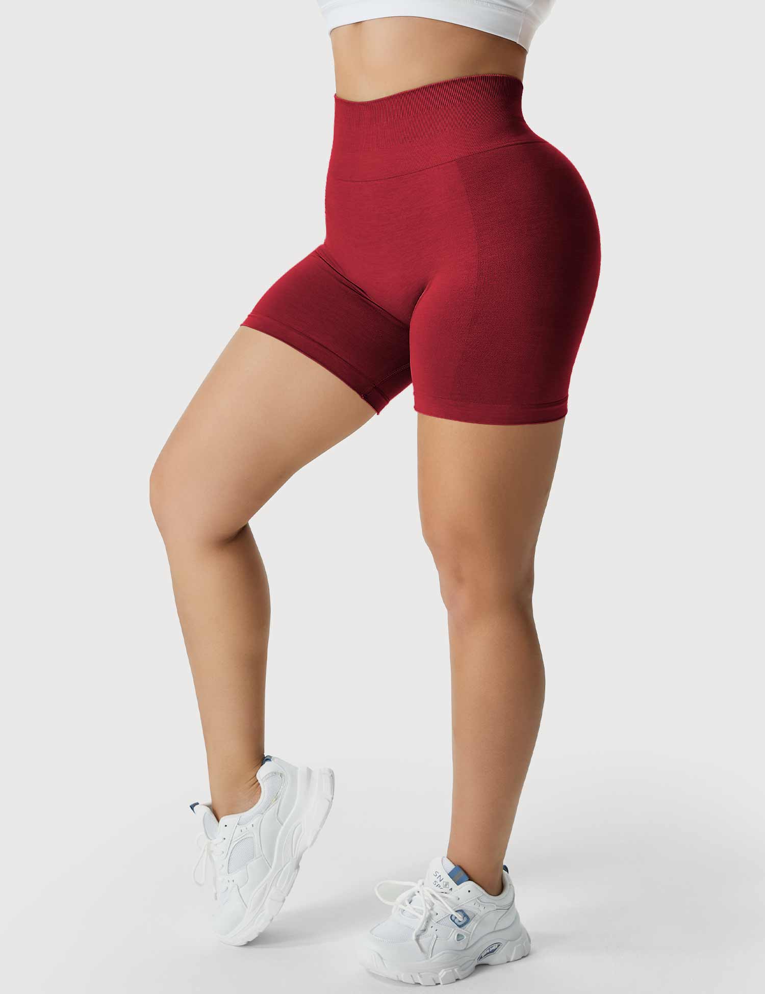 YGLEO Light Color Amplify Seamless Shorts