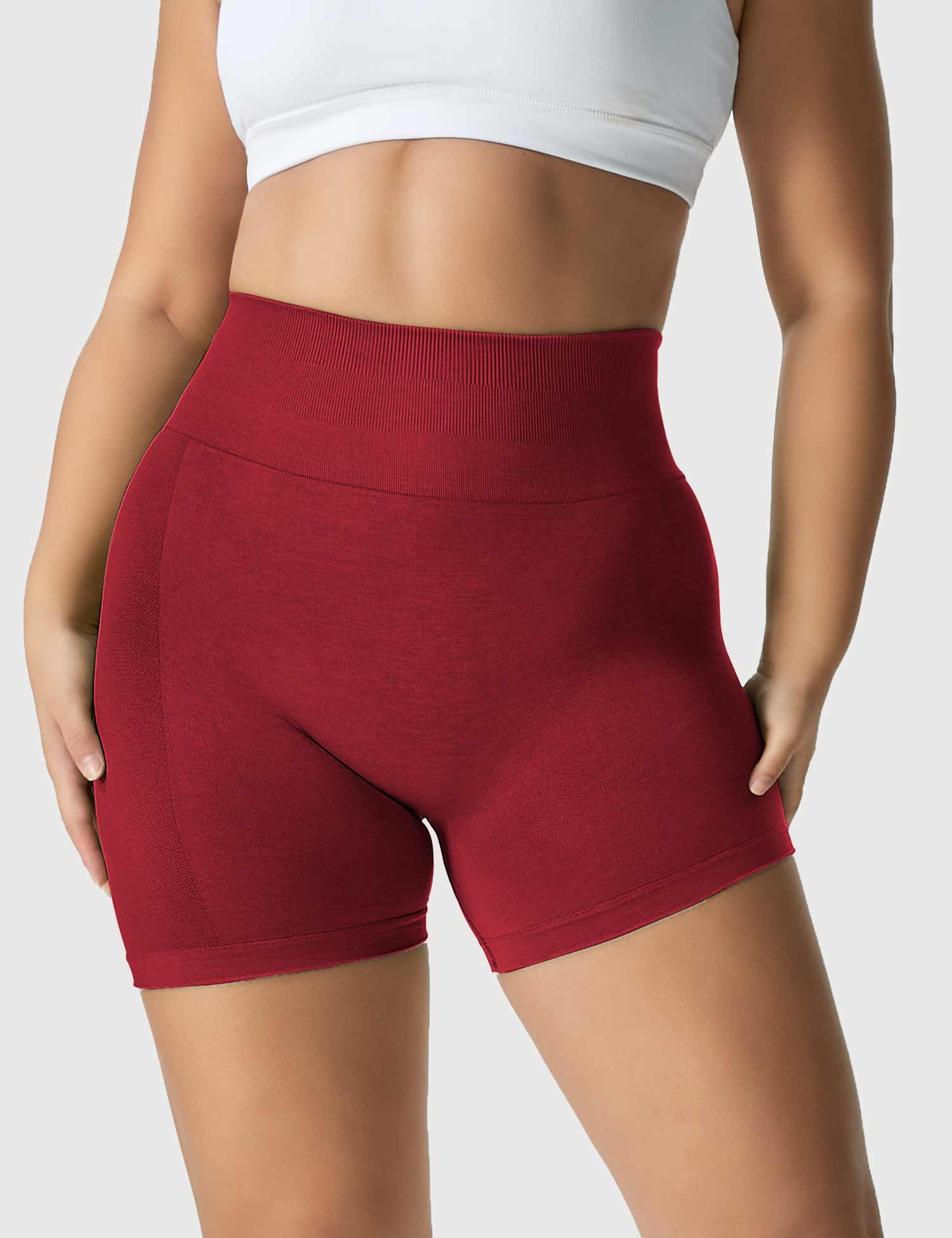 YGLEO Light Color Amplify Seamless Shorts