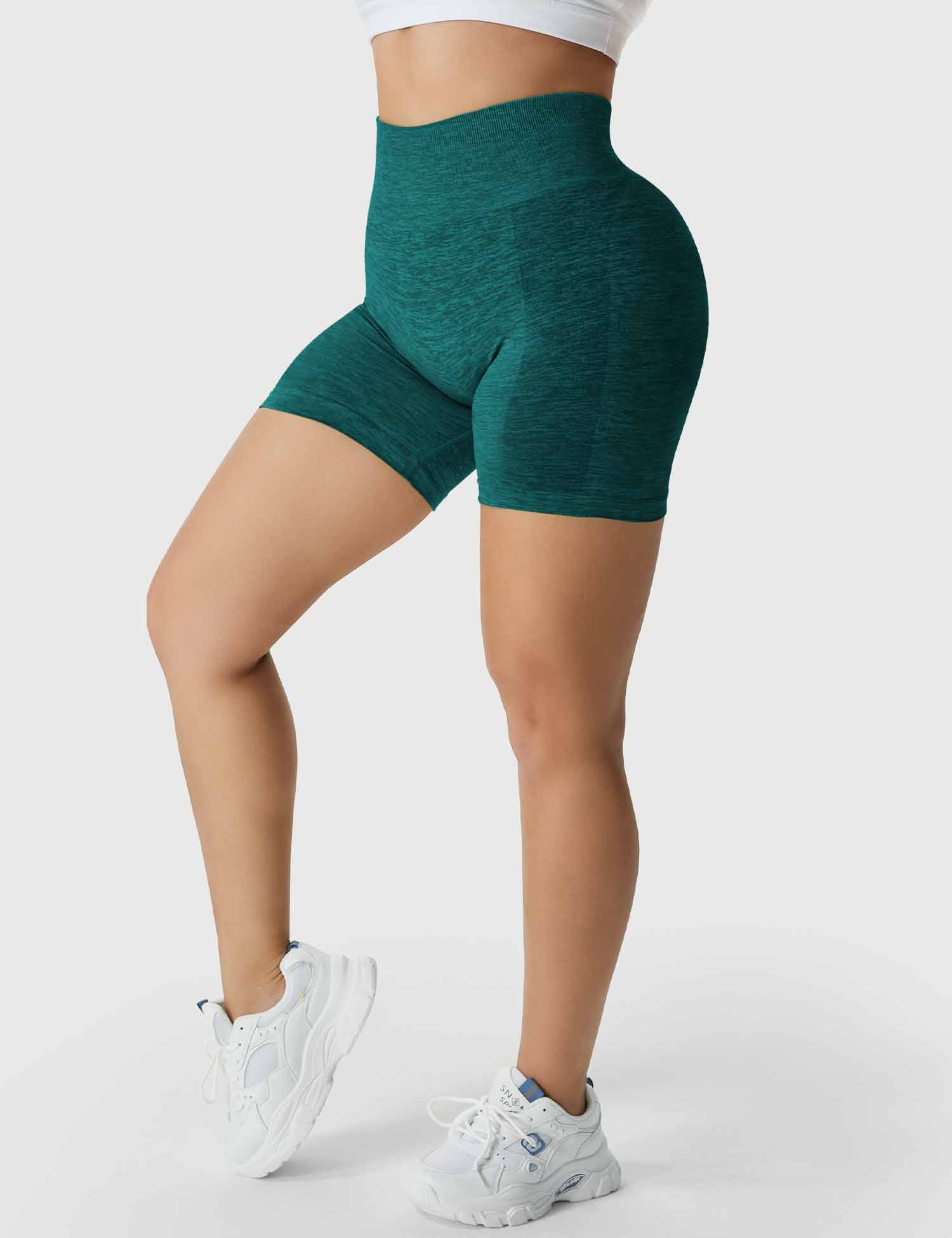 YGLEO Light Color Amplify Seamless Shorts